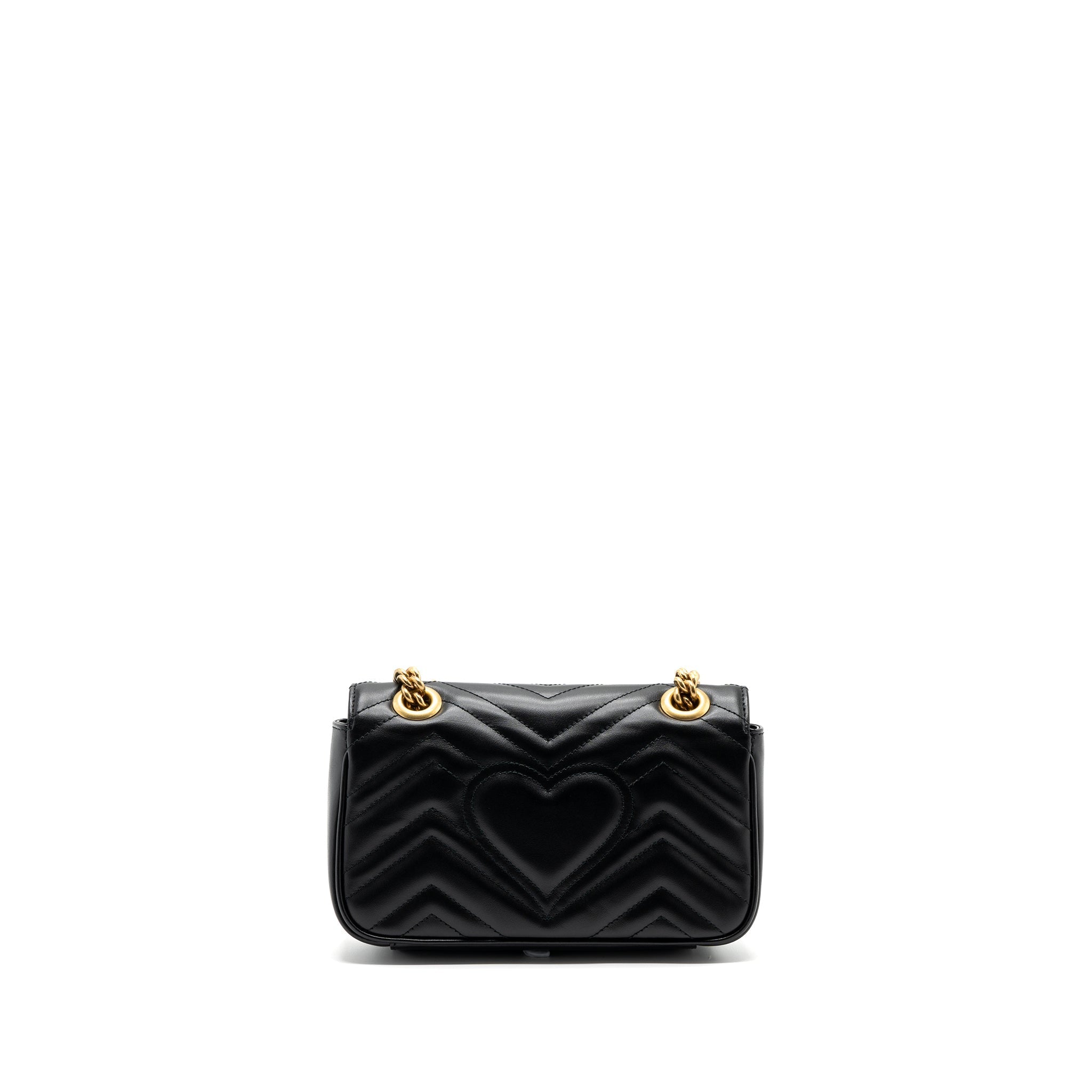 GUCCI MINI MARMONT CALFSKIN BLACK GHW