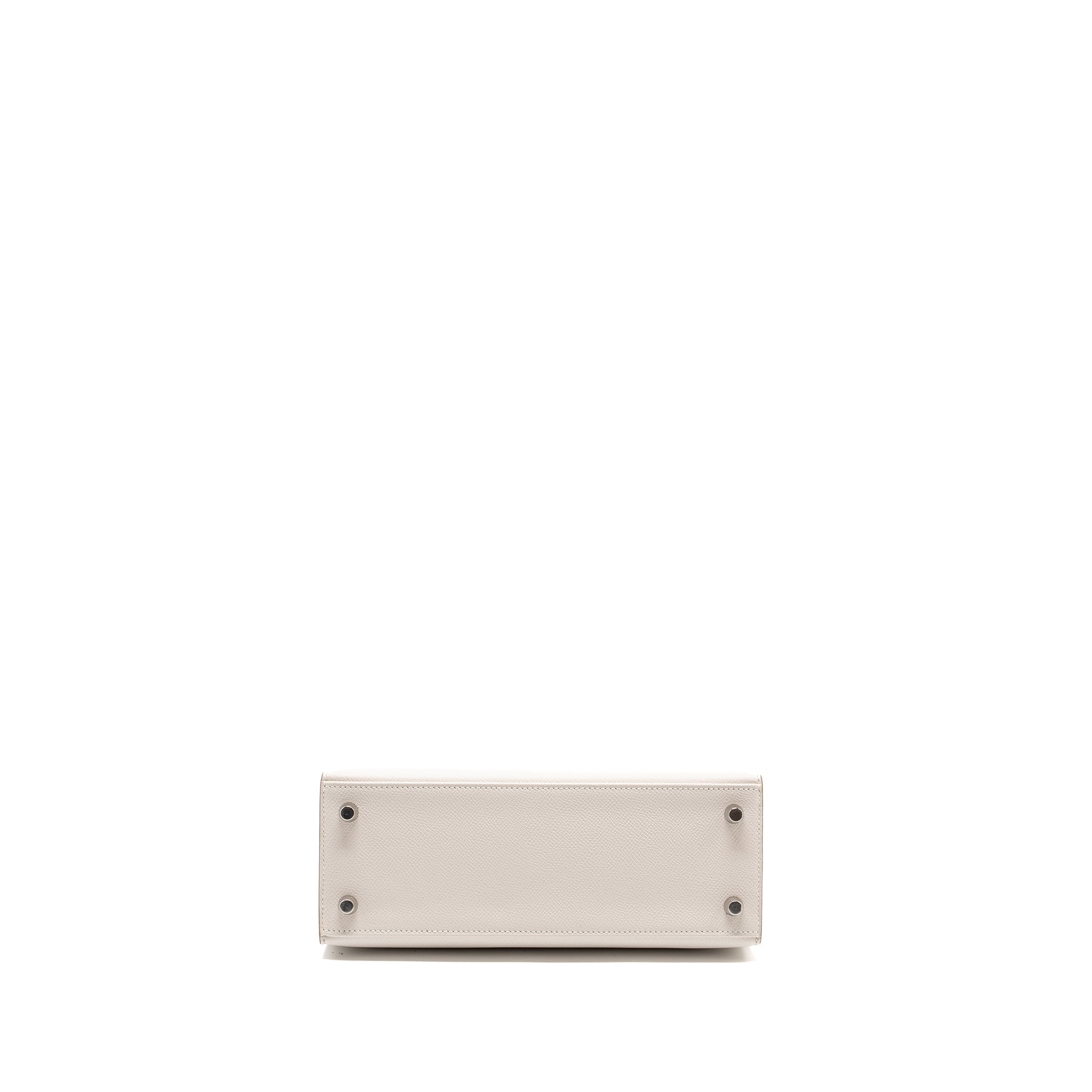 HERMES KELLY 25 EPSOM GRIS PALE SHW