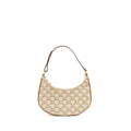 CELINE MEDUIM AVA BAG TRIOMPHE CANVAS/CALFSKIN WHITE/BROWN GHW