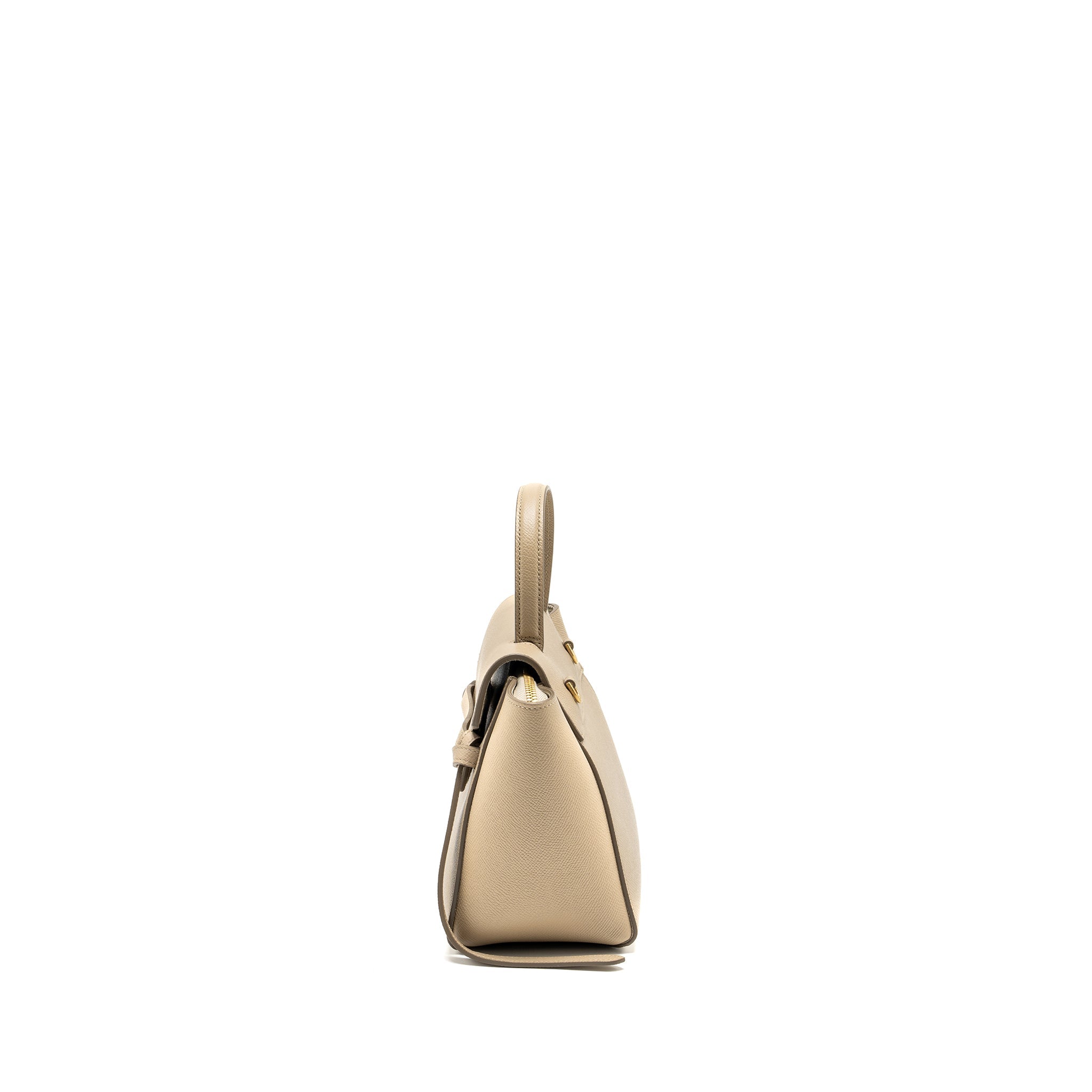 CELINE NANO BELT BAG AGED CALFSKIN LIGHT BEIGE GHW