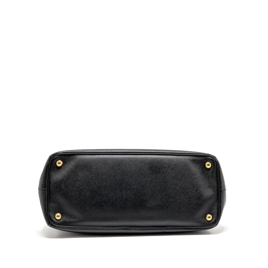 PRADA SAFFIANO TOTE BAG CALFSKIN BLACK GHW