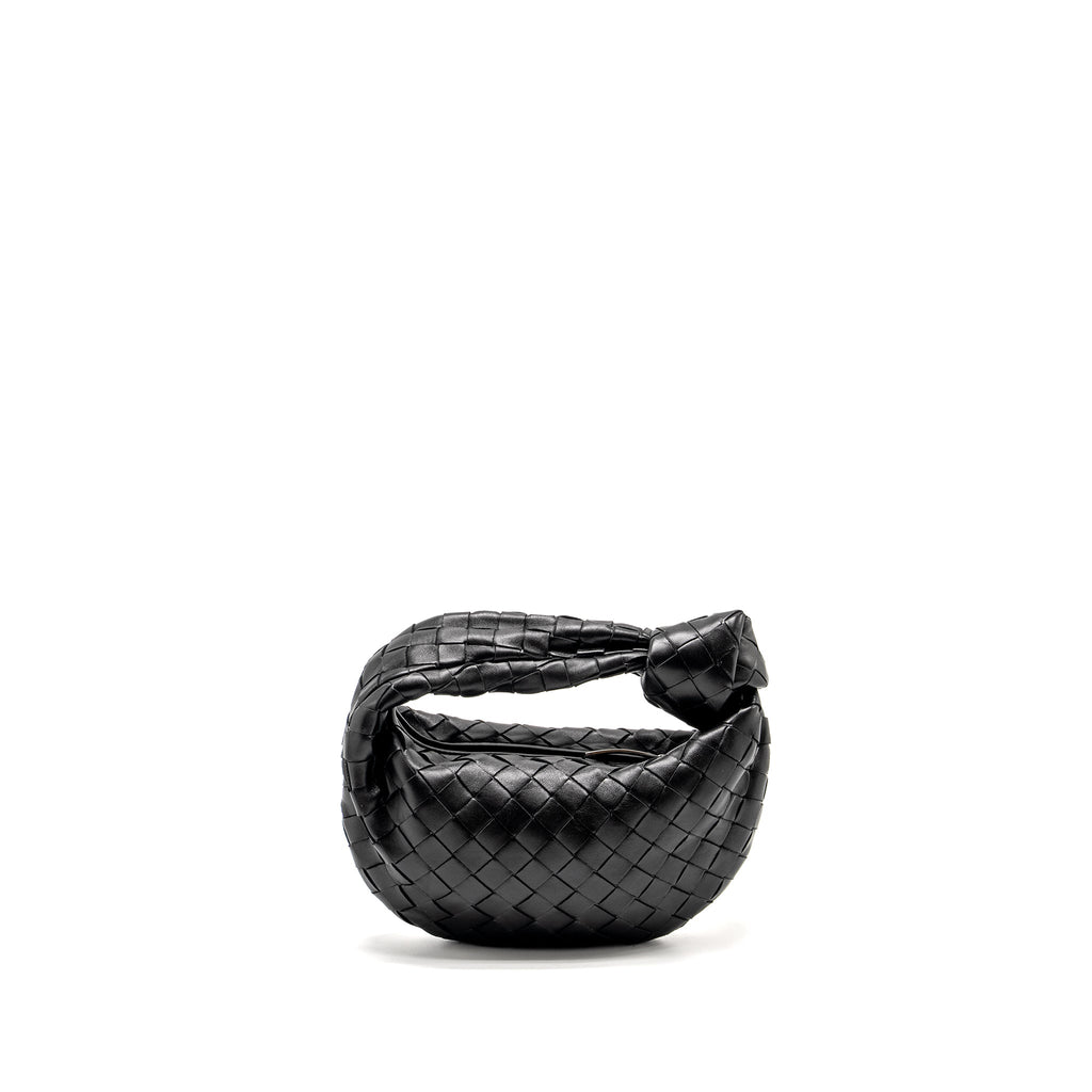 BOTTEGA VENETA MINI JODIE LAMBSKIN BLACK SHW