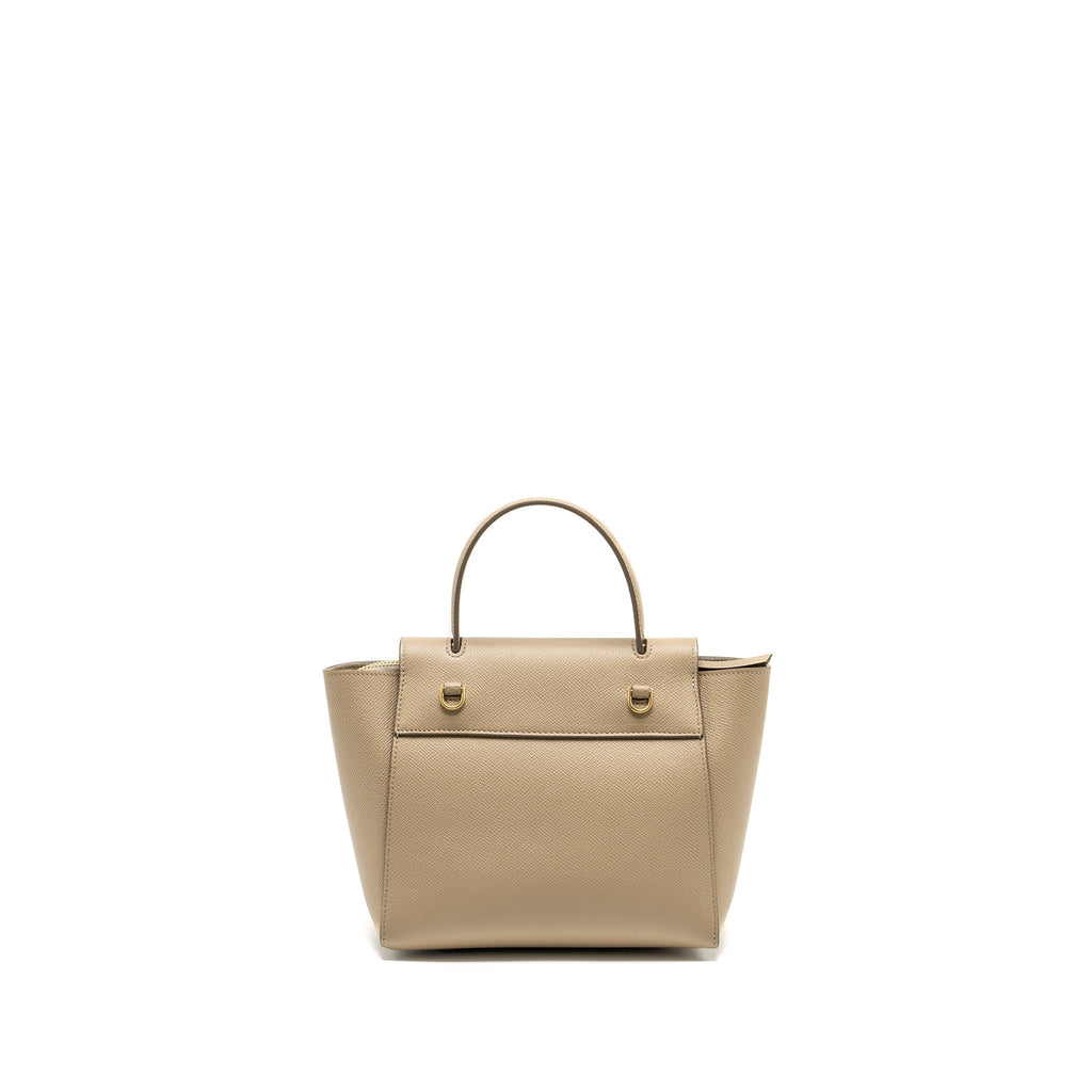 CELINE NANO BELT BAG AGED CALFSKIN LIGHT BEIGE GHW