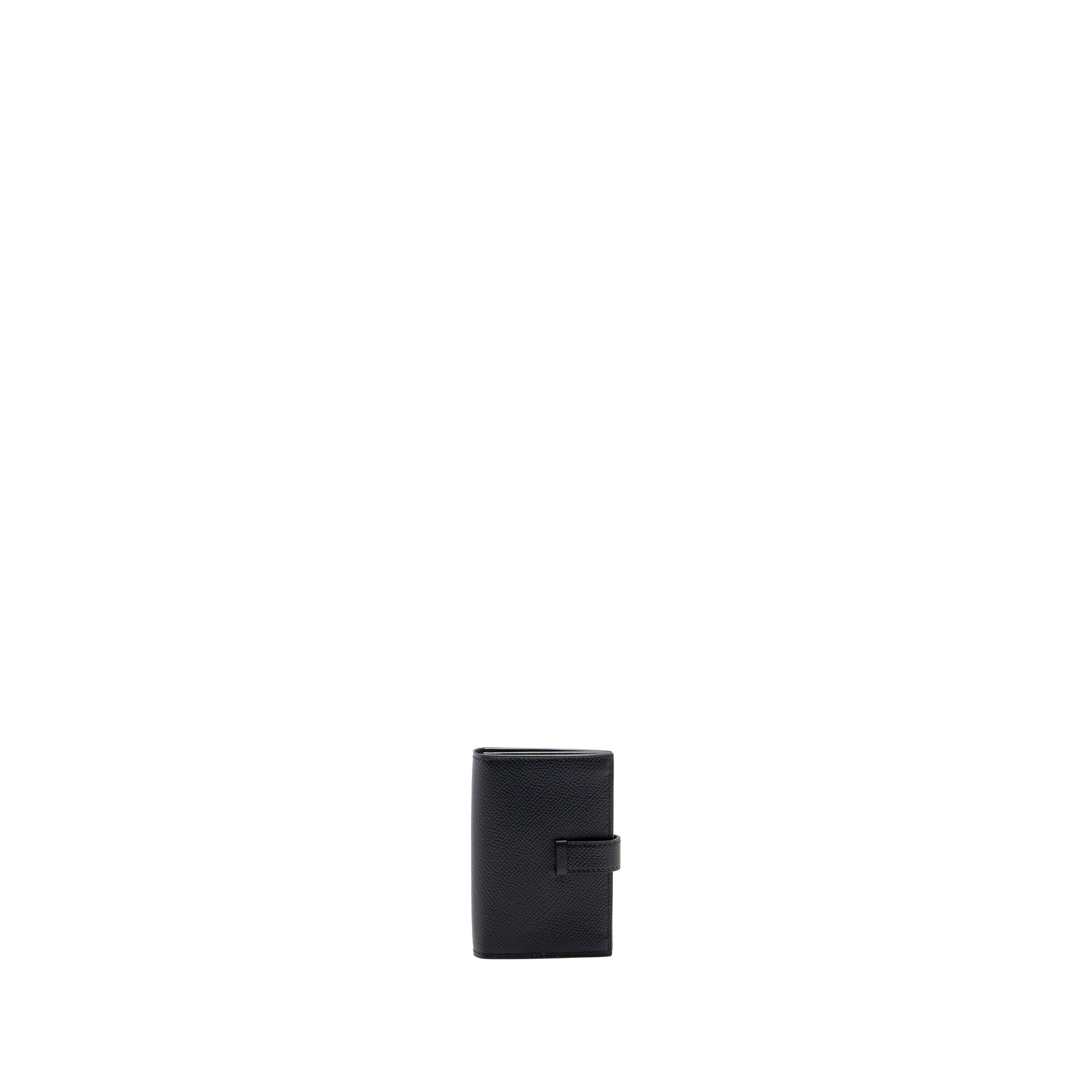 HERMES BEARN CARD HOLDER EPSOM BLACK GHW