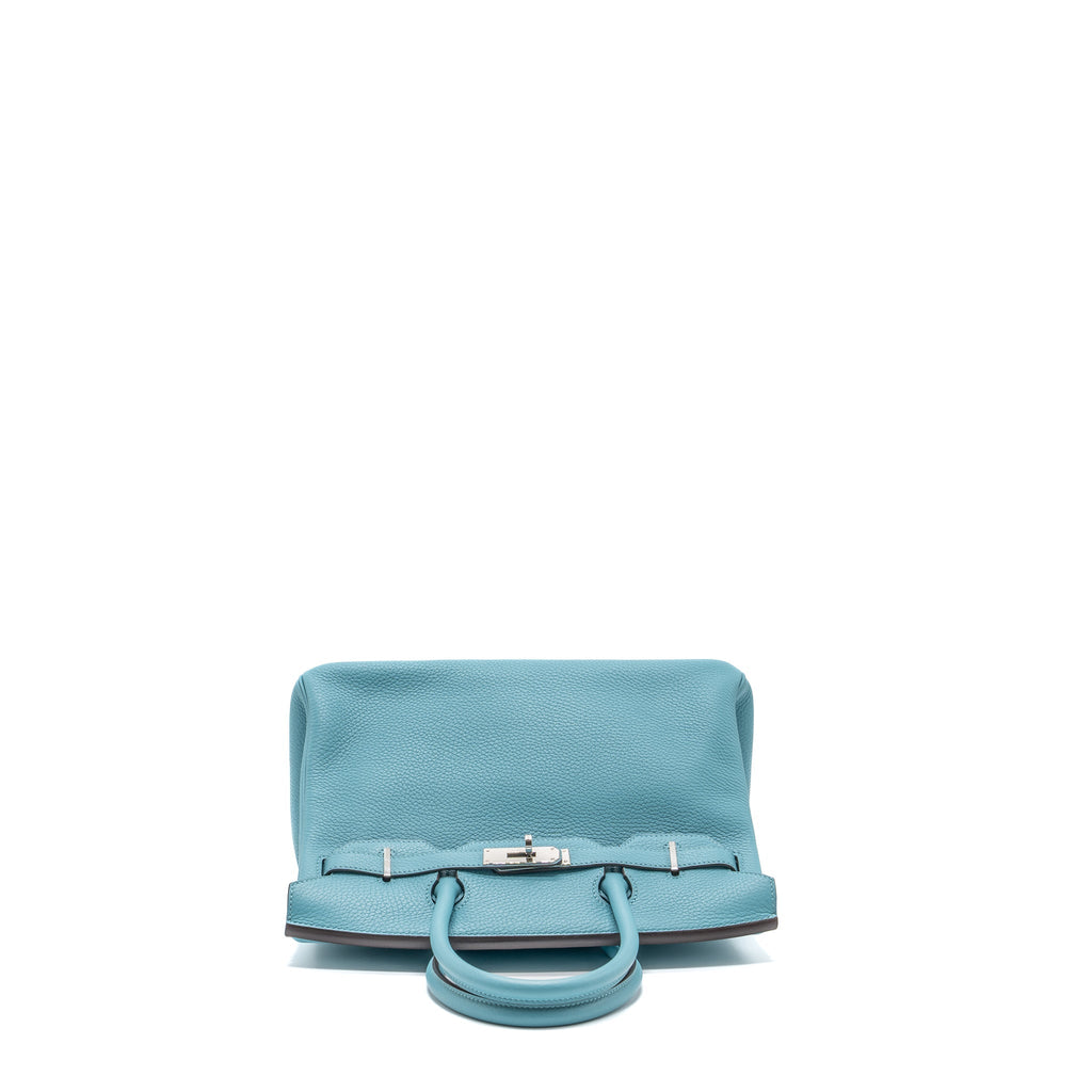 HERMES BIRKIN 30 CLEMENCE 3Z BLUE SAINT CYR SHW