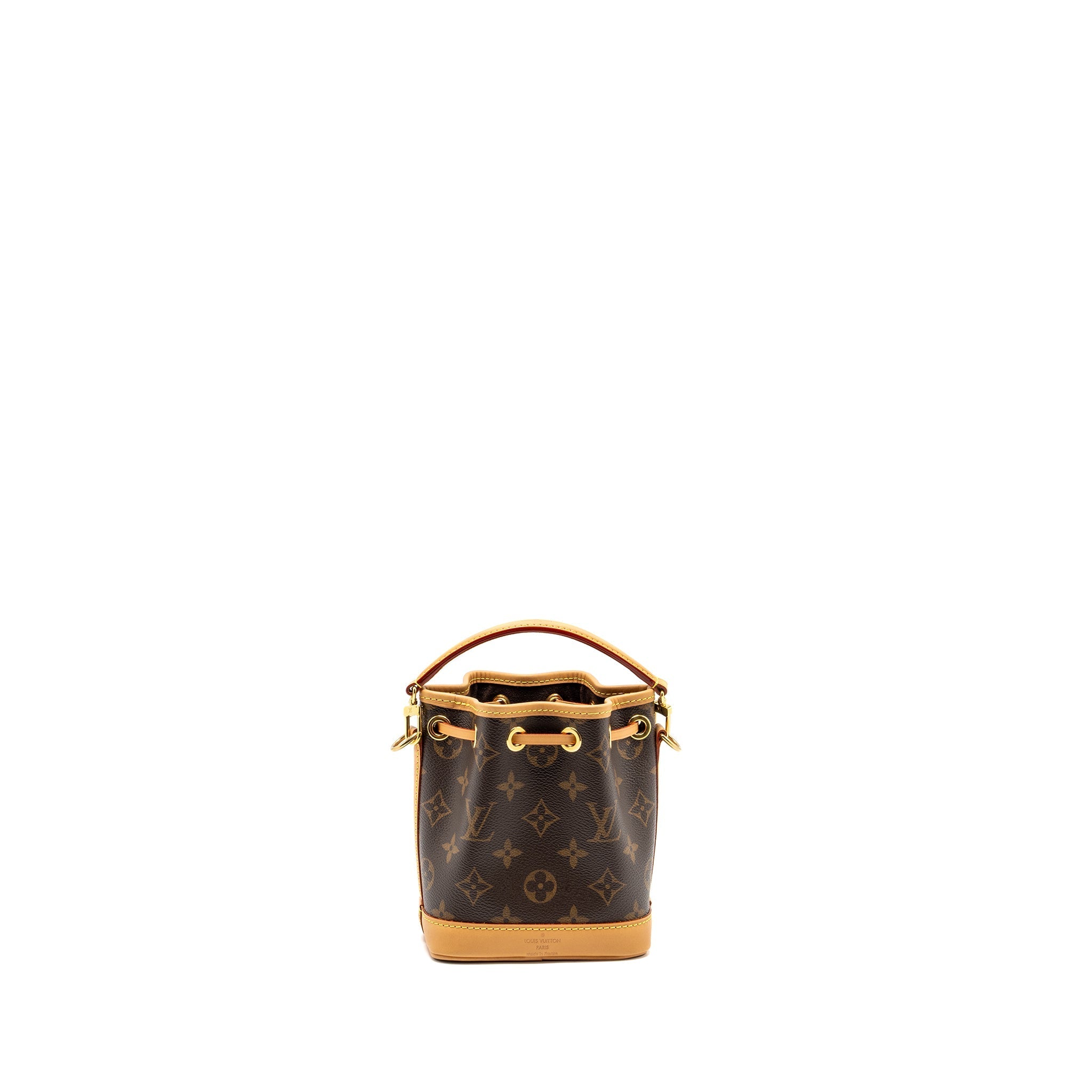 LOUIS VUITTON NANO NOE MONOGRAM CANVAS GHW