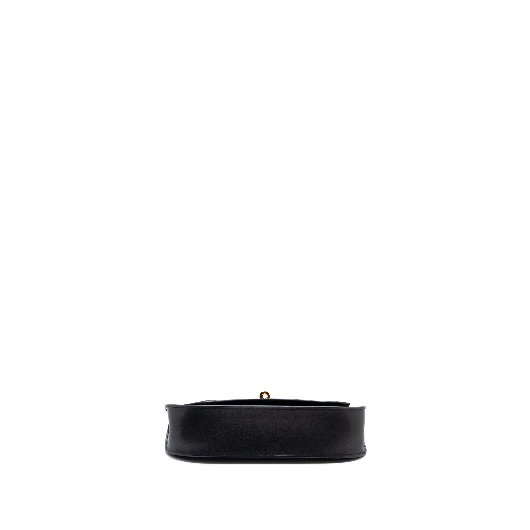 HERMES MINI JYPSIERE EVERGRAIN BLACK GHW