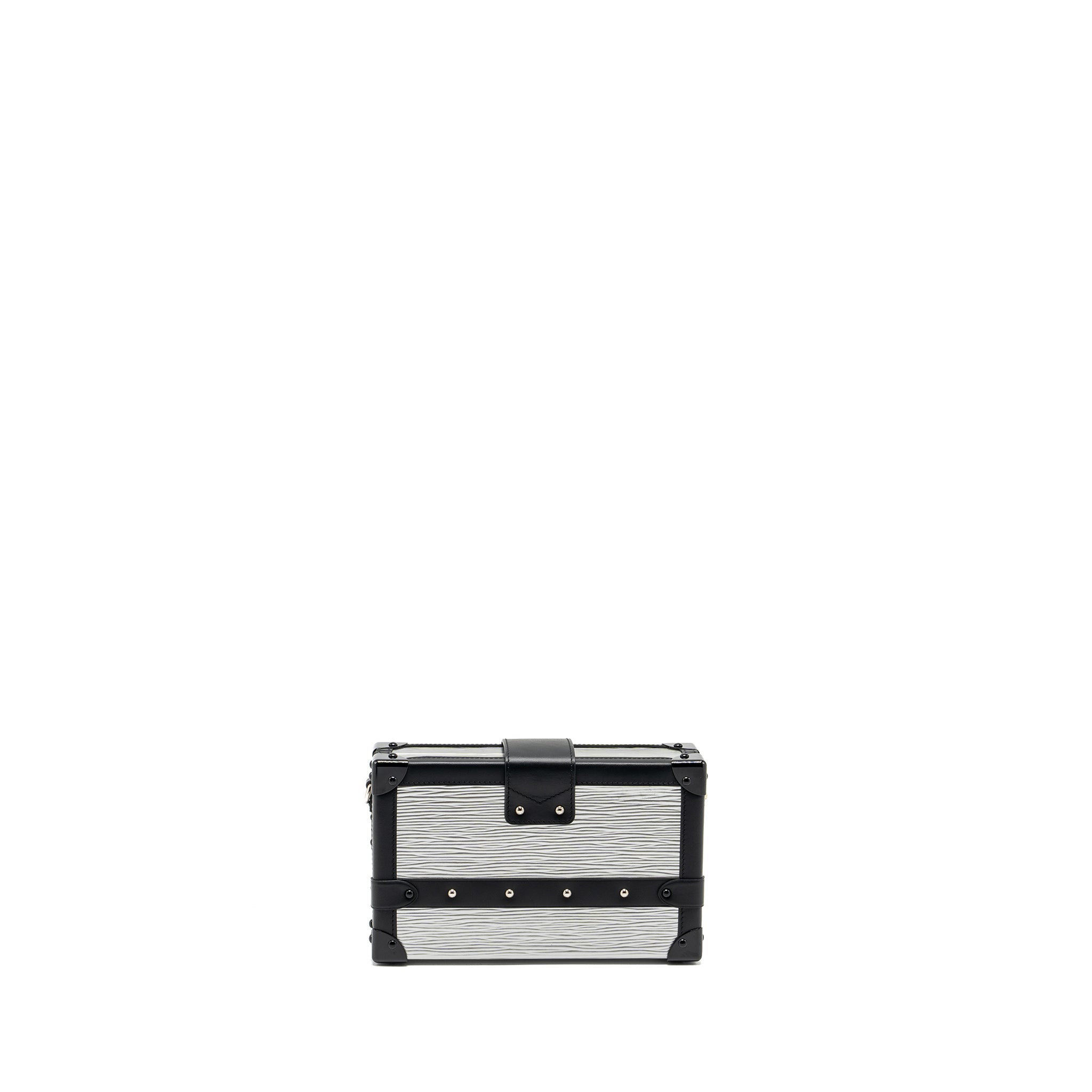 LOUIS VUITTON PETITE MALLE EPI WHITE/BLACK GHW