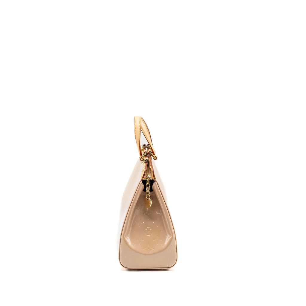 LOUIS VUITTON BREA MM PATENT LEATHER BEIGE GHW