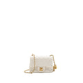 CHANEL PEARL CRUSH MINI SQUARE FLAP BAG LAMBSKIN WHITE GHW (MICROCHIP)