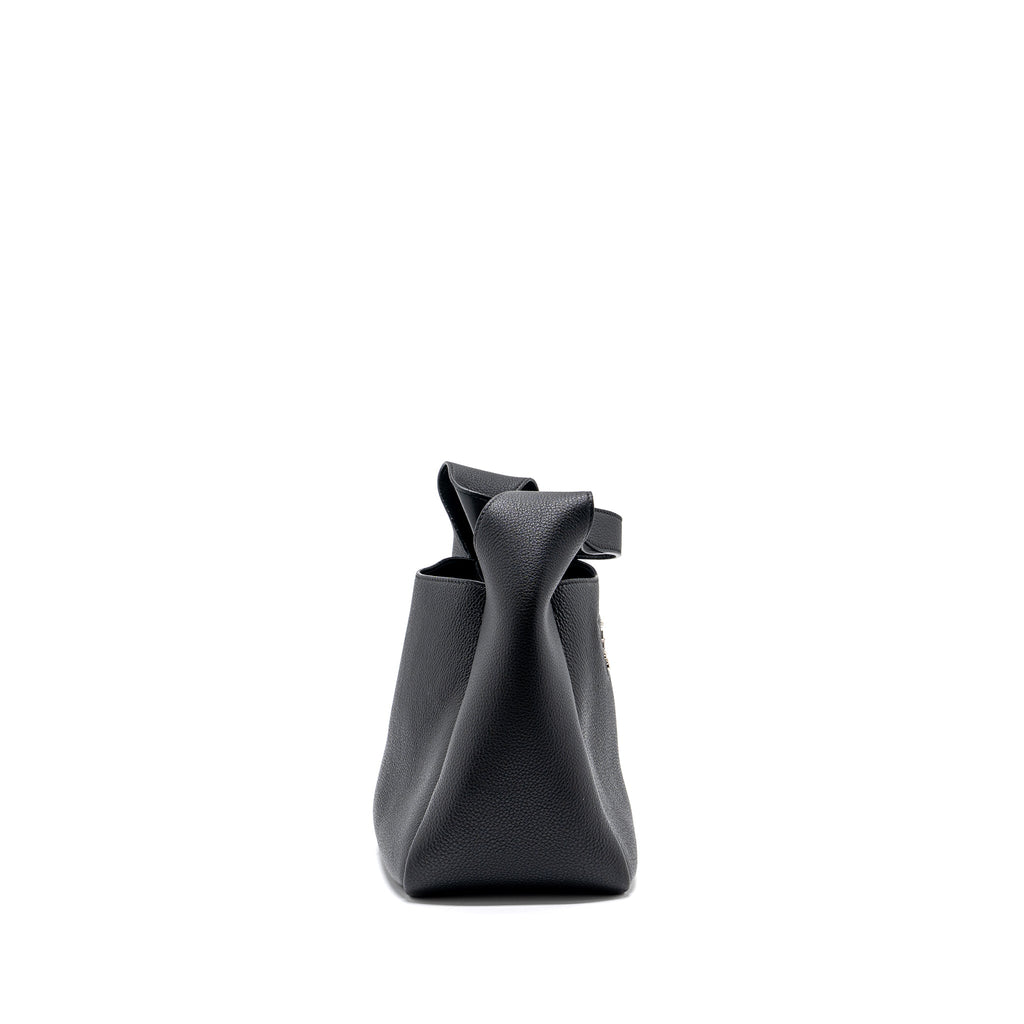 PRADA MEDIUM LEATHER TOTE BLACK SHW