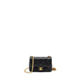CHANEL 24P COCO LOVE MINI FLAP BAG ADJUSTABLE CHAIN CAVIAR BLACK BRUSH GHW (MICROCHIP)
