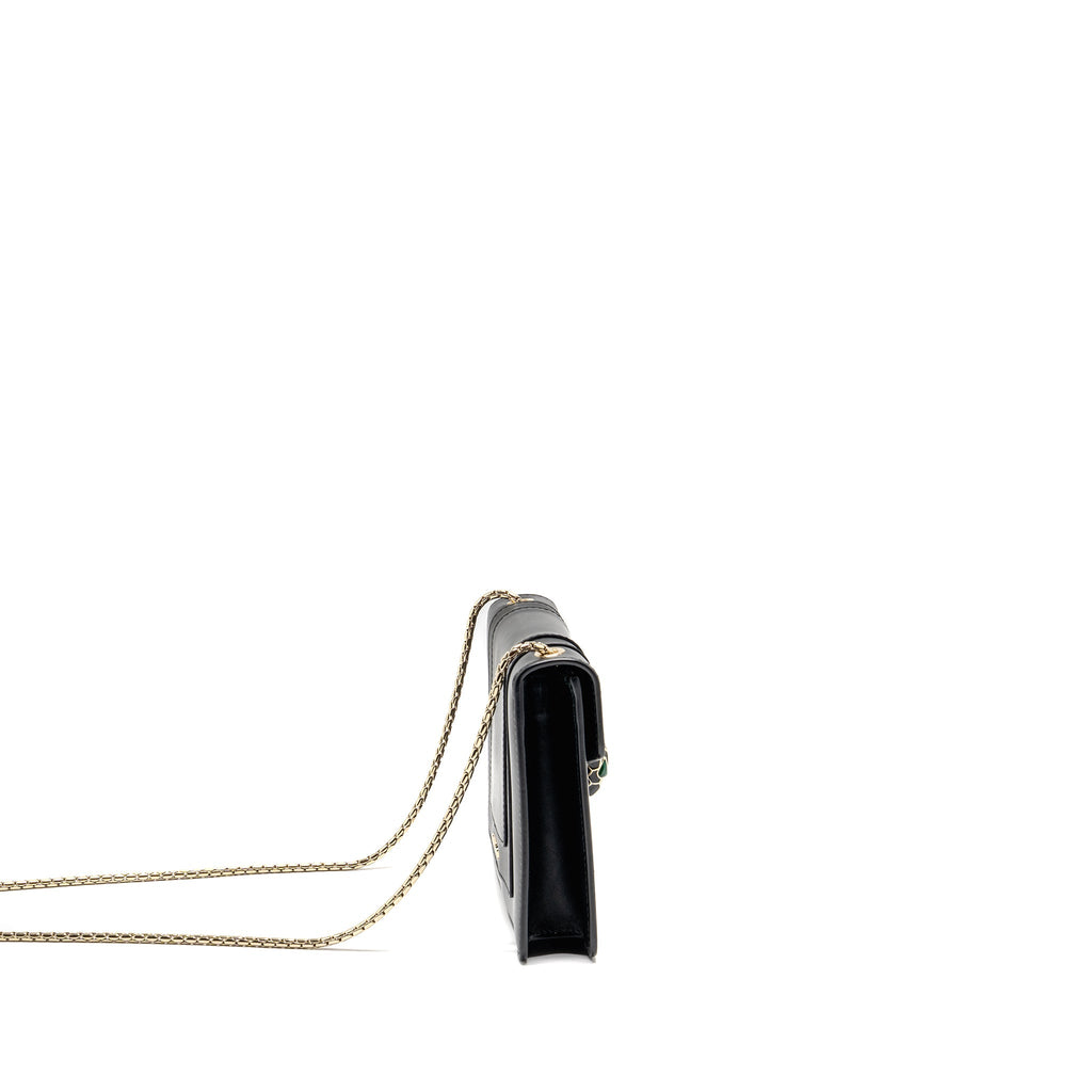 BVLGARI SERPENTI FOREVER CROSSBODY BAG CALFSKIN BLACK LGHW