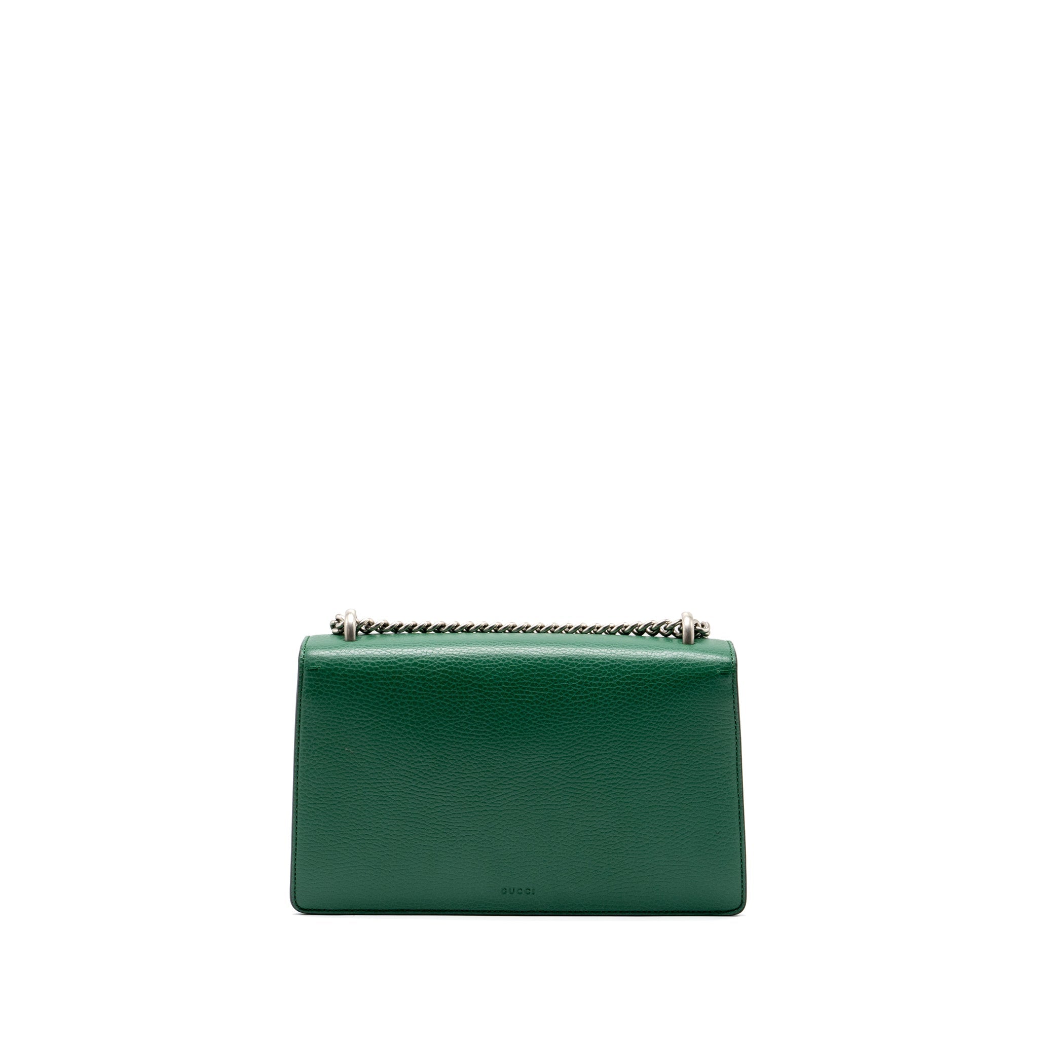 GUCCI DIONYSUS SHOULDER BAG CALFSKIN GREEN GHW