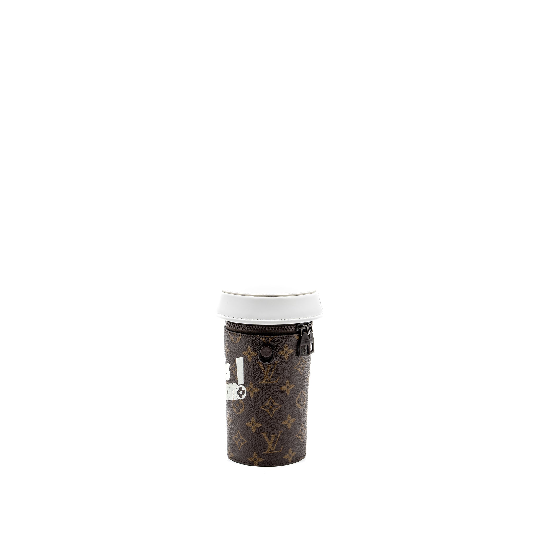 LOUIS VUITTON COFFEE CUP BAG LIMITED EDITION MONOGRAM CANVAS BROWN HARDWARE (NEW VERSION)