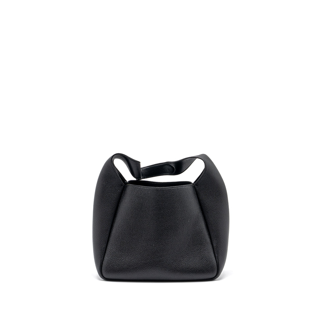 PRADA MEDIUM LEATHER TOTE BLACK SHW