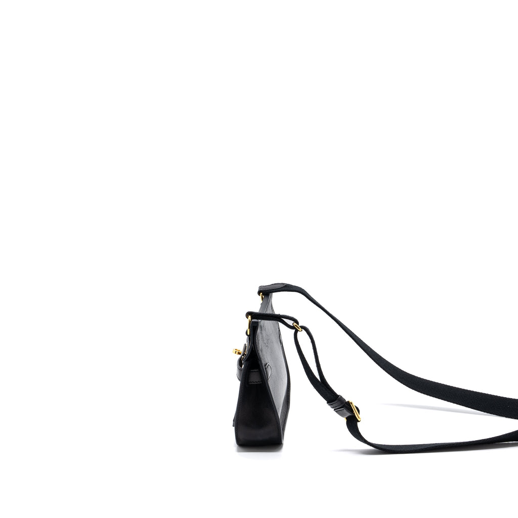 HERMES MINI JYPSIERE EVERGRAIN BLACK GHW