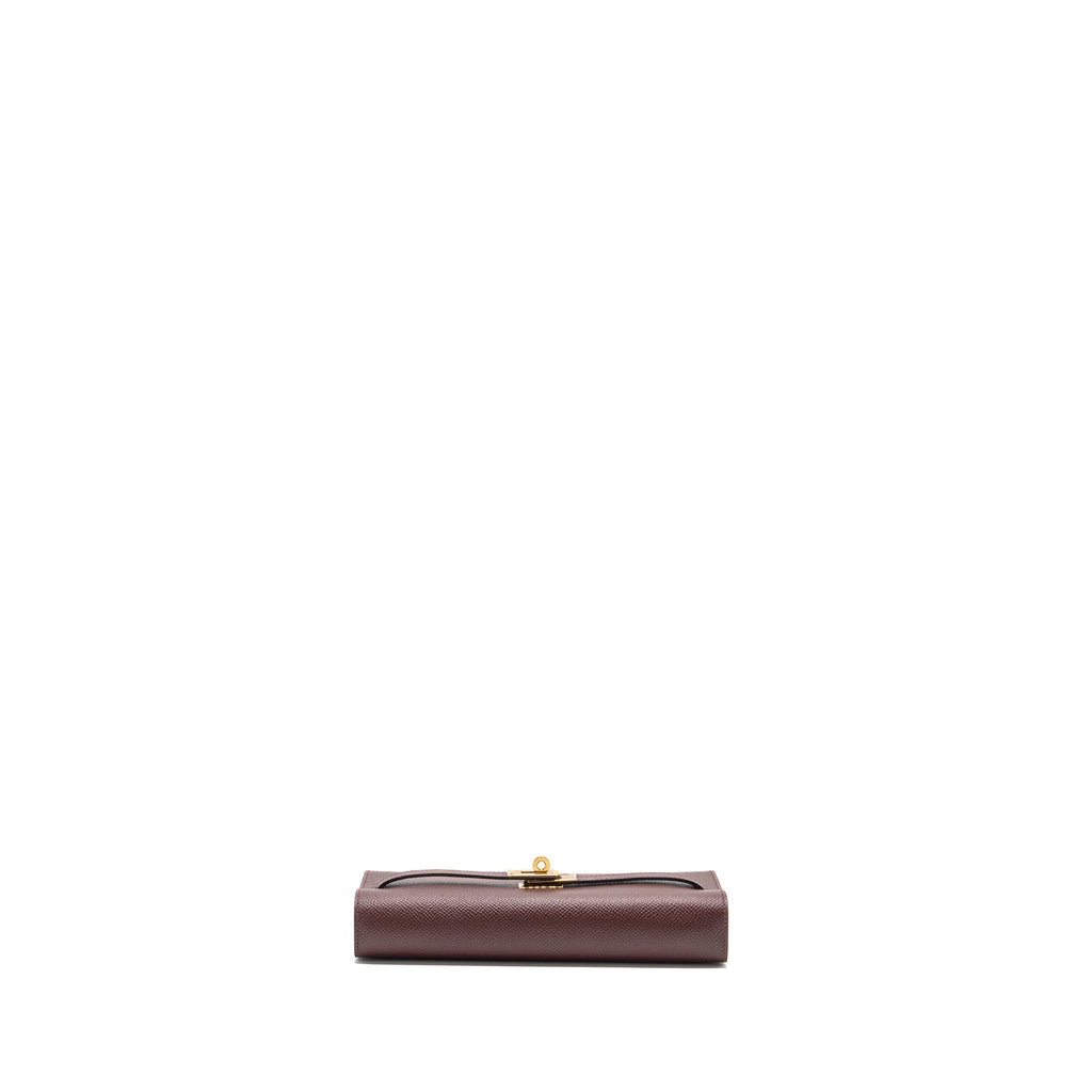 HERMES KELLY TO GO EPSOM 57 BORDEAUX GHW