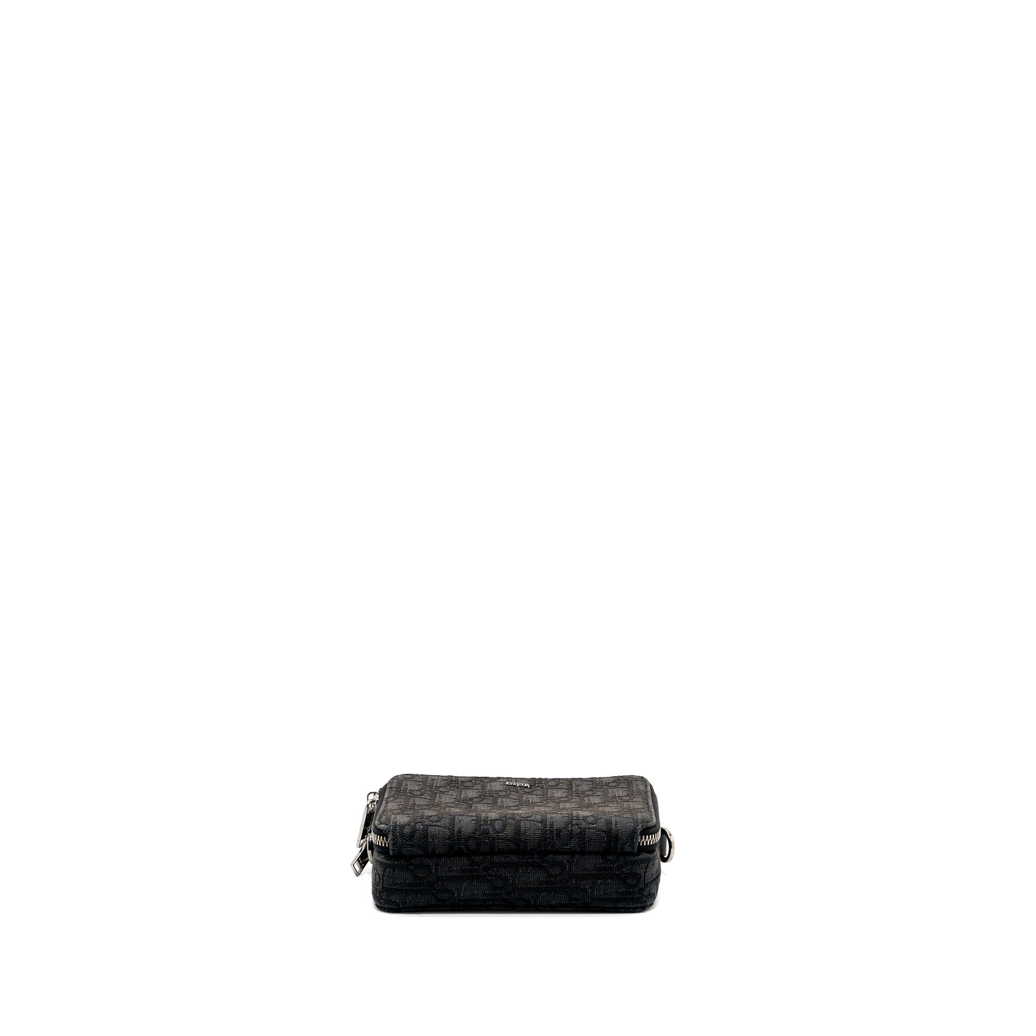 DIOR POUCH WITH STRAP BLACK DIOR OBLIQUE JACQUARD SHW