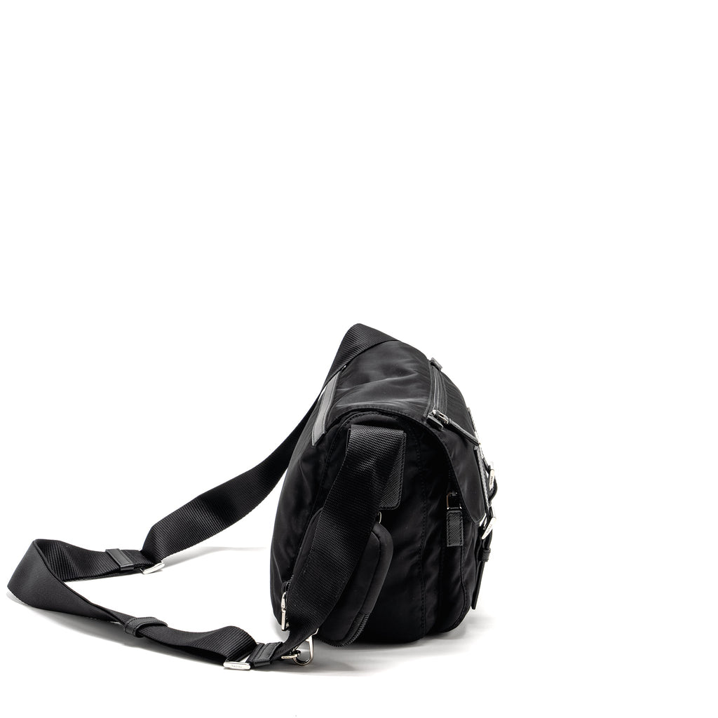 PRADA MESSENGER BAG RE-NYLON BLACK SHW