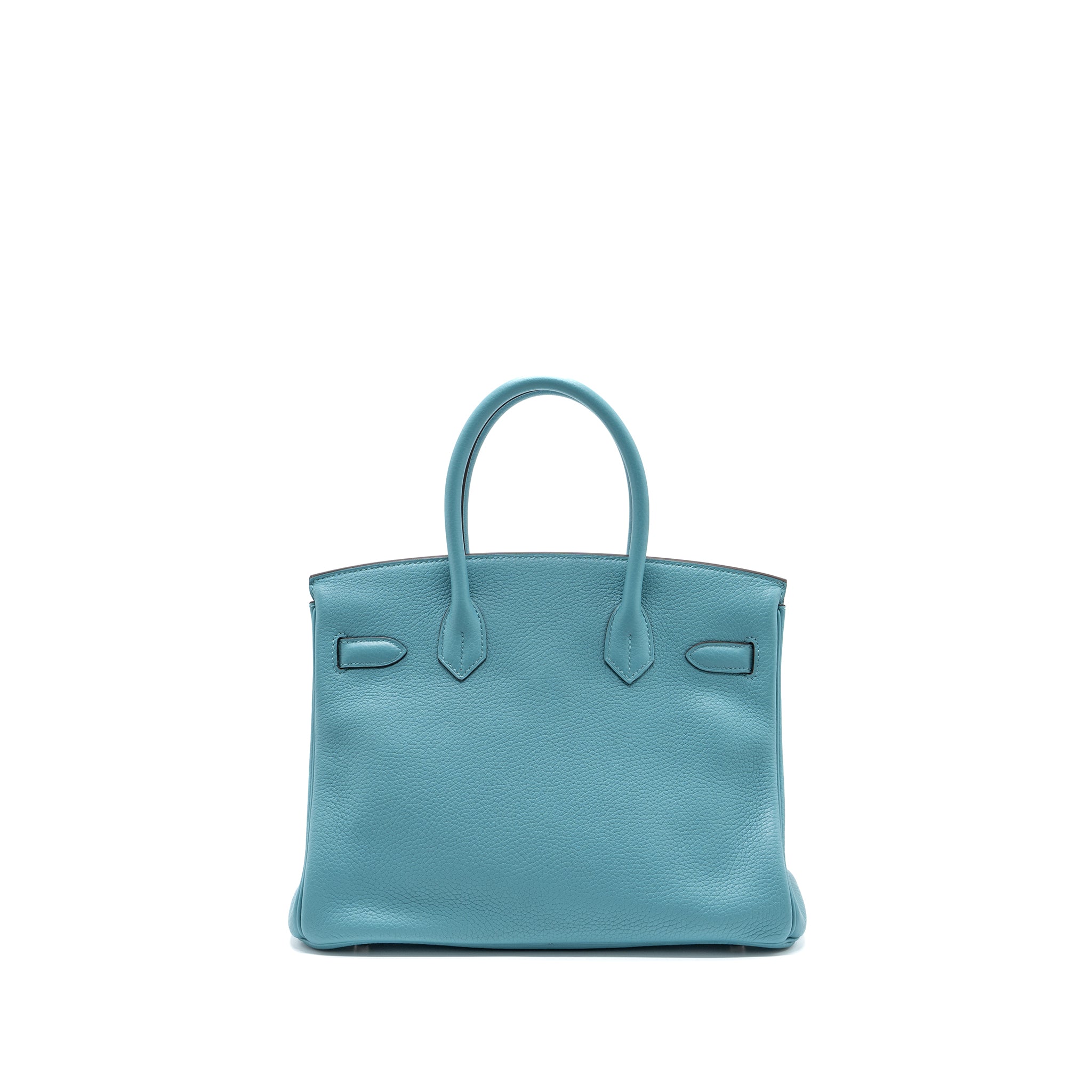 HERMES BIRKIN 30 CLEMENCE 3Z BLUE SAINT CYR SHW
