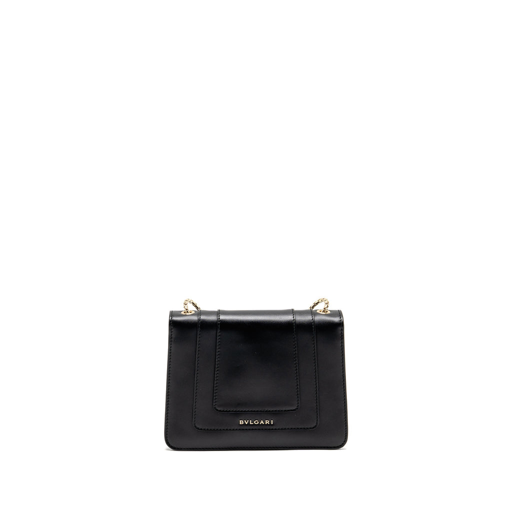 BVLGARI SERPENTI FOREVER CROSSBODY BAG CALFSKIN BLACK LGHW