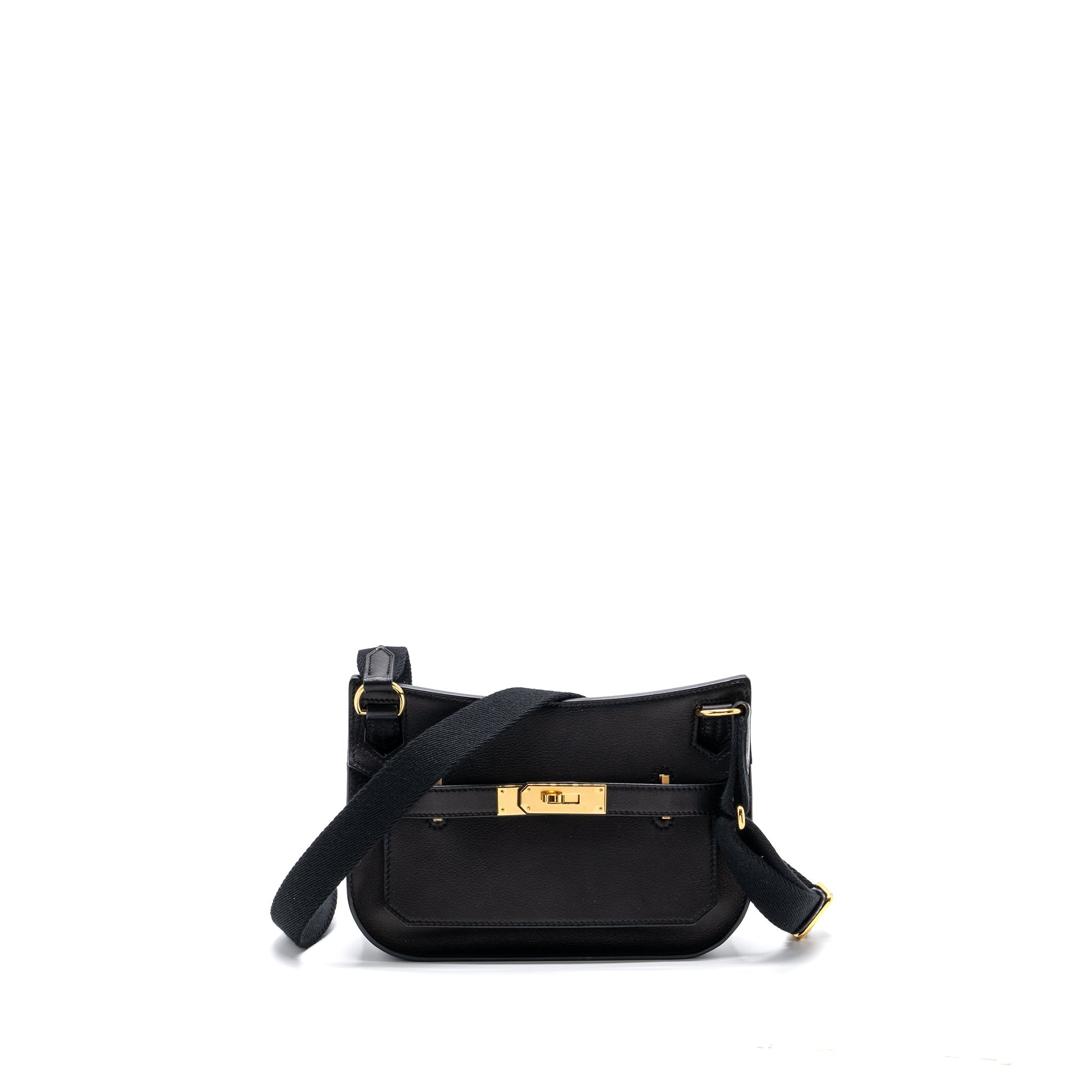 HERMES MINI JYPSIERE EVERGRAIN BLACK GHW