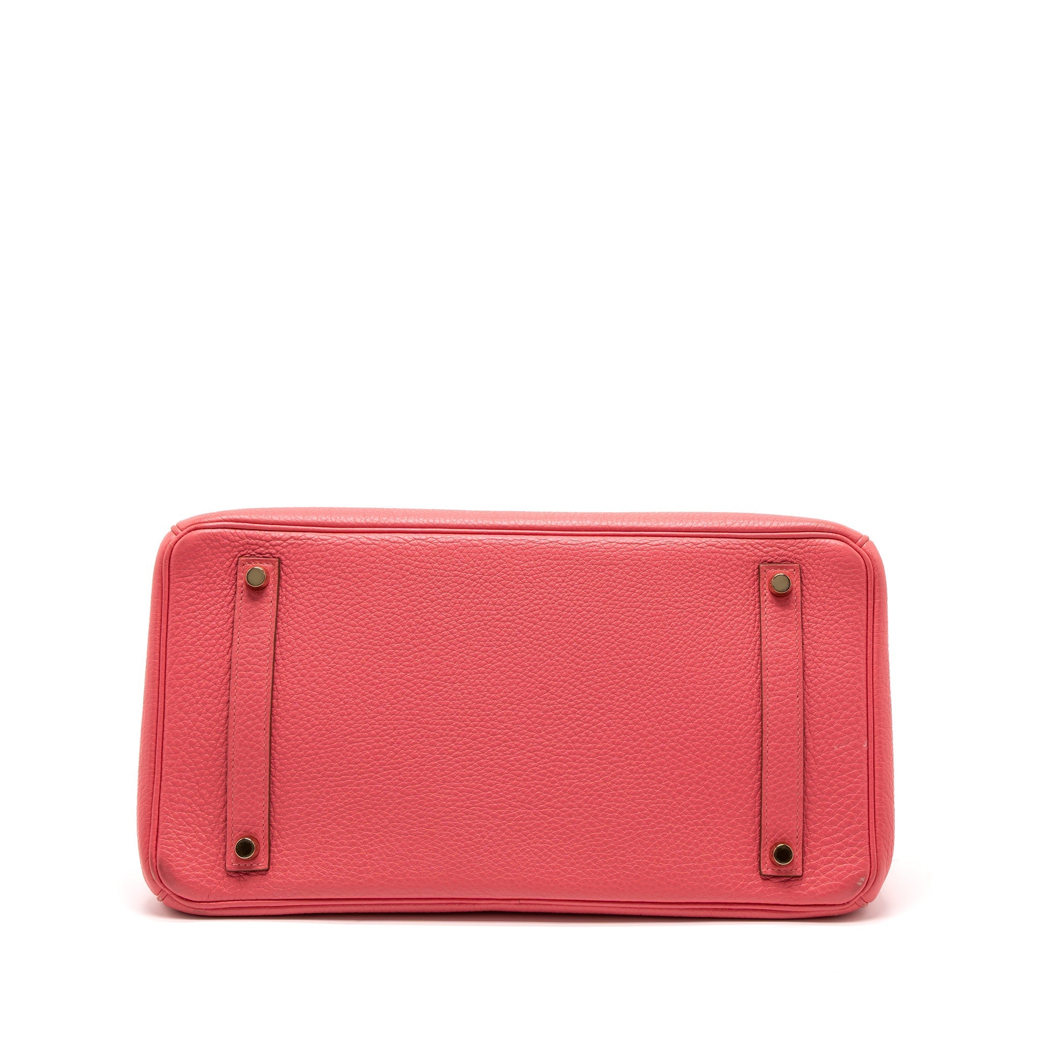 HERMES BIRKIN 35 TOGO ROSE LIPSTICK GHW