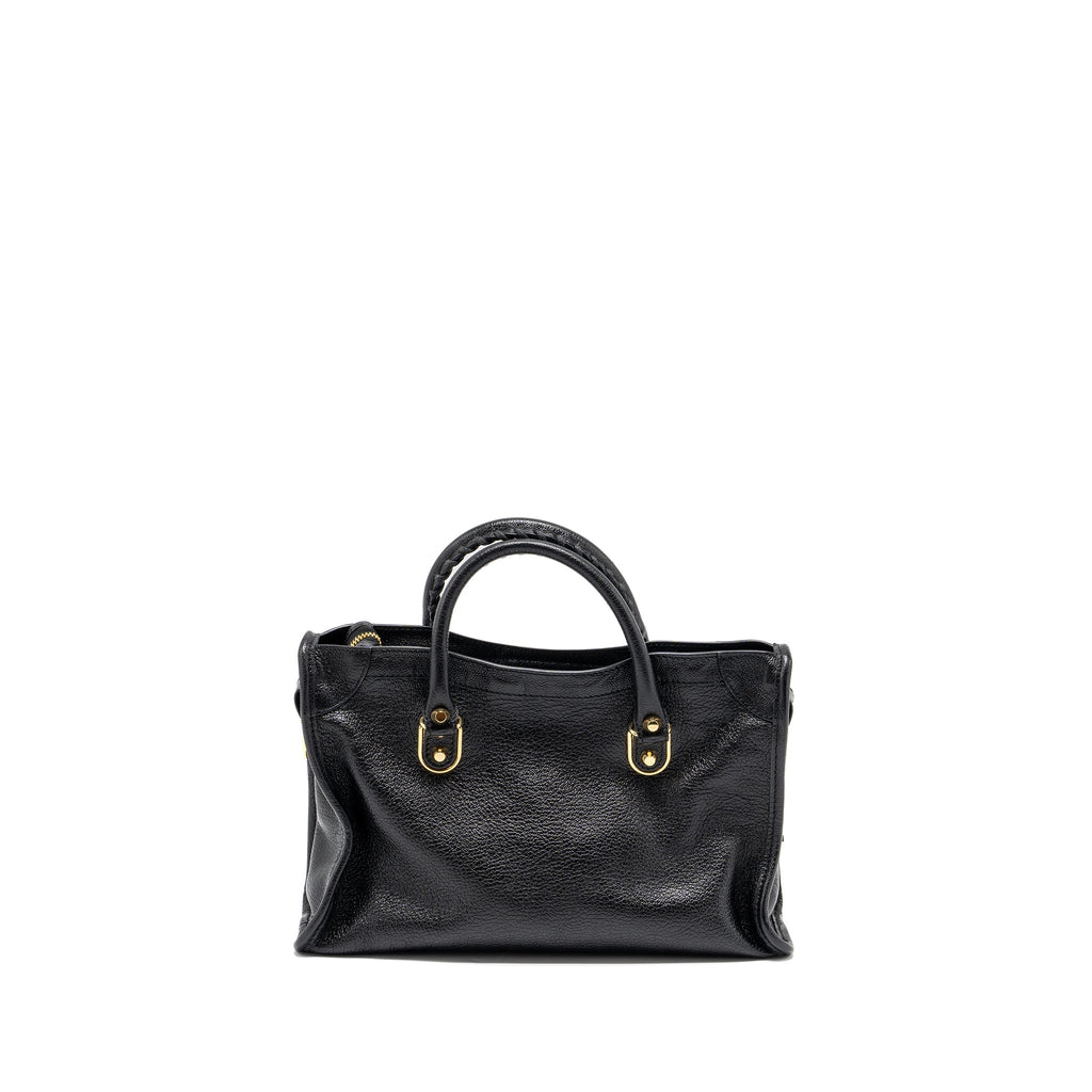 BALENCIAGA CLASSIC CITY BAG LEATHER BLACK GHW