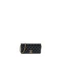 CHANEL 23A CLUTCH WITH CHAIN LAMBSKIN BLACK GHW (MICROCHIP)