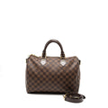 LOUIS VUITTON SPEEDY 30 BANDOULIERE DAMIER EBENE CANVAS GHW