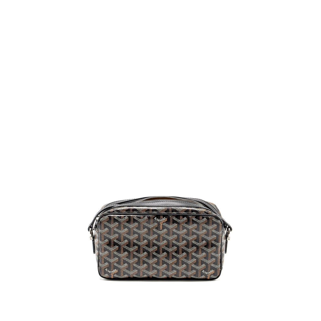 GOYARD CAP VERT PM CROSSBODY BAG GOYARDINE CANVAS/LEATHER BLACK SHW