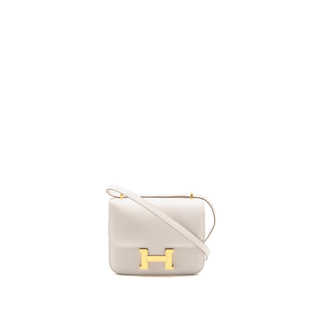 HERMES MINI CONSTANCE EPSOM GRIS PALE GHW