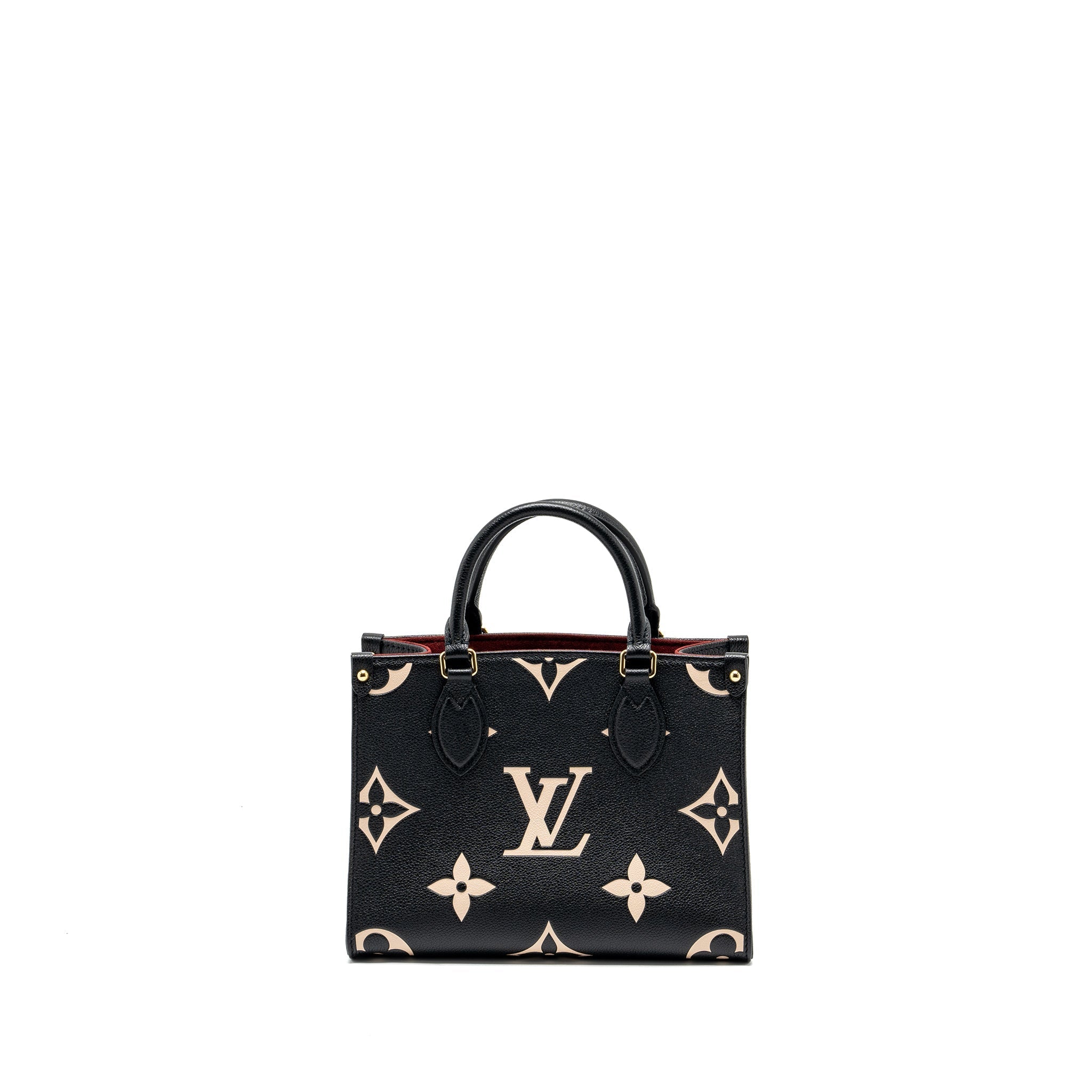 LOUIS VUITTON ONTHEGO PM BICOLOUR MONOGRAM EMPREINTE BLACK GHW