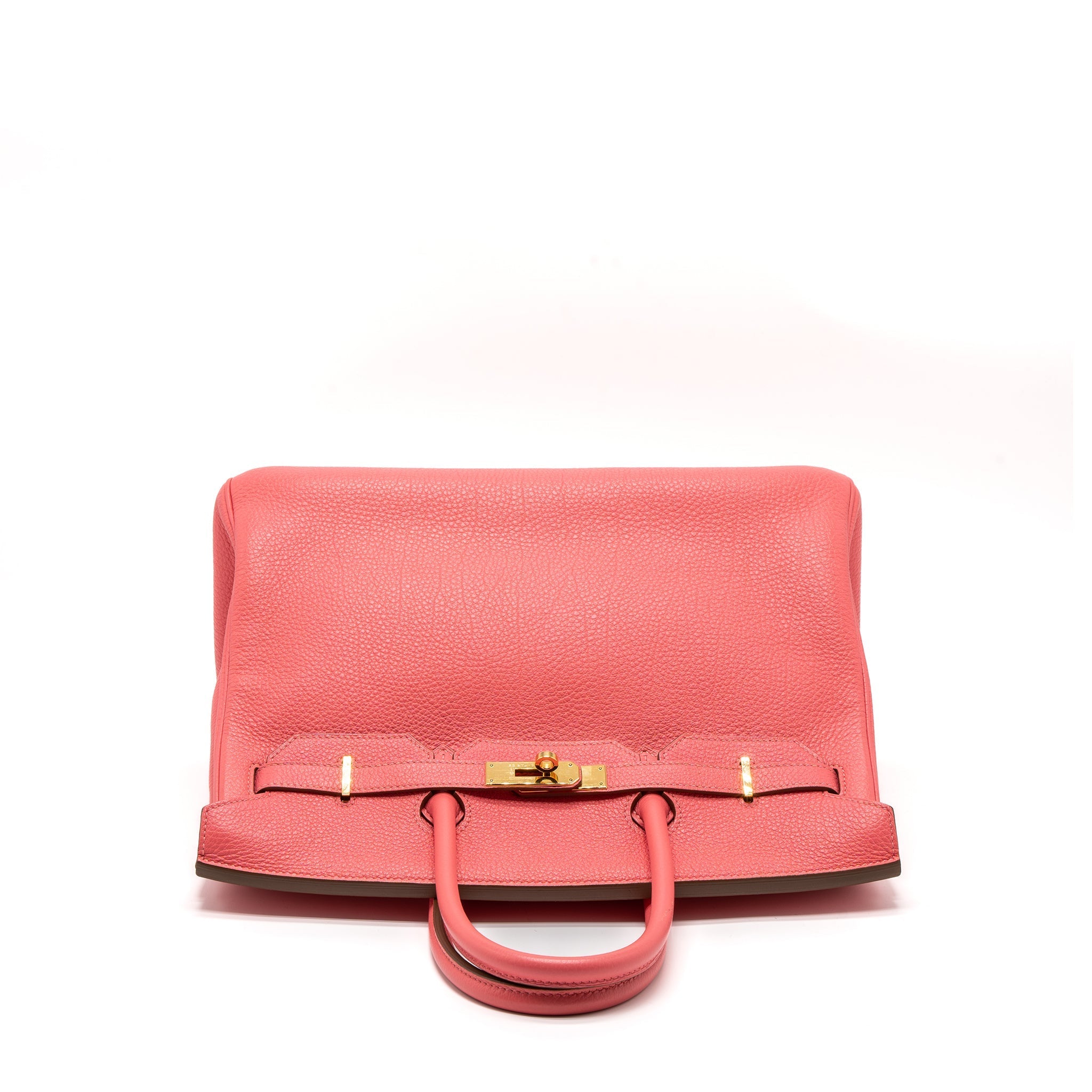 HERMES BIRKIN 35 TOGO ROSE LIPSTICK GHW