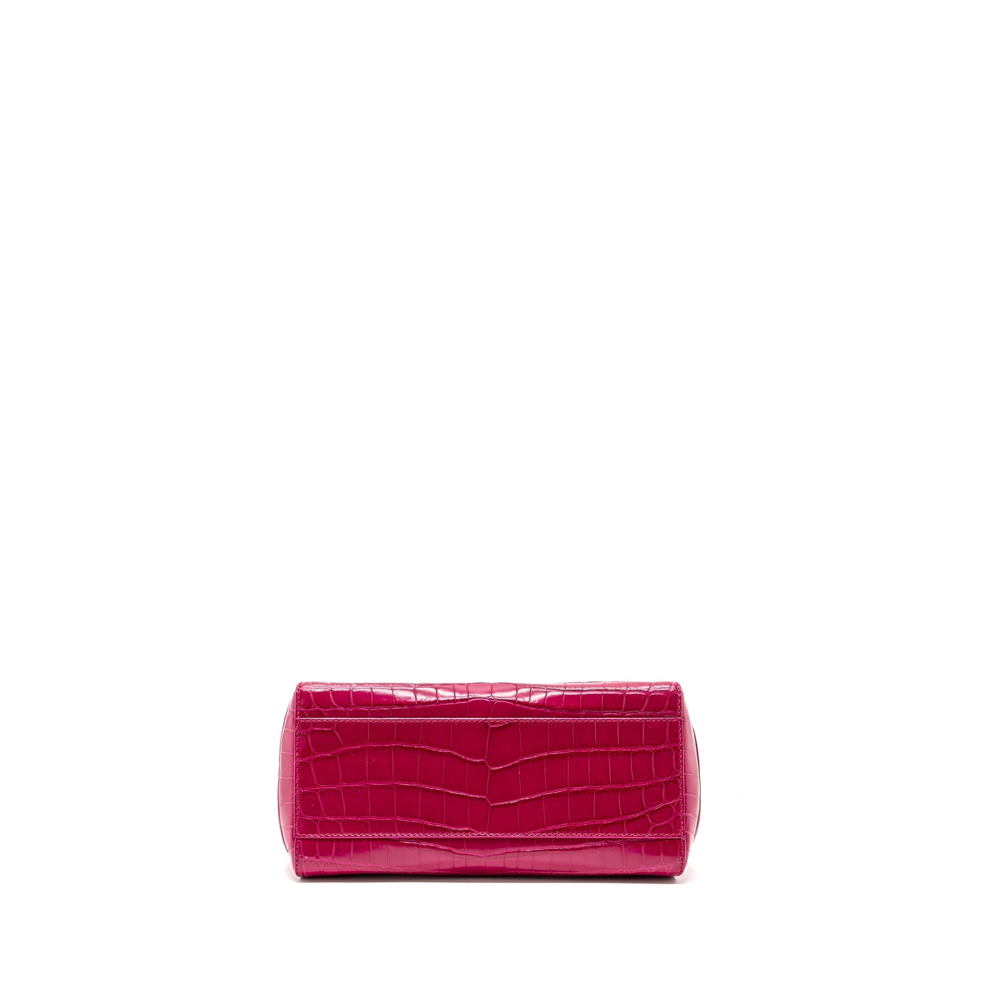 FENDI MINI PEEKABOO BAG CROCODILE PINK GHW