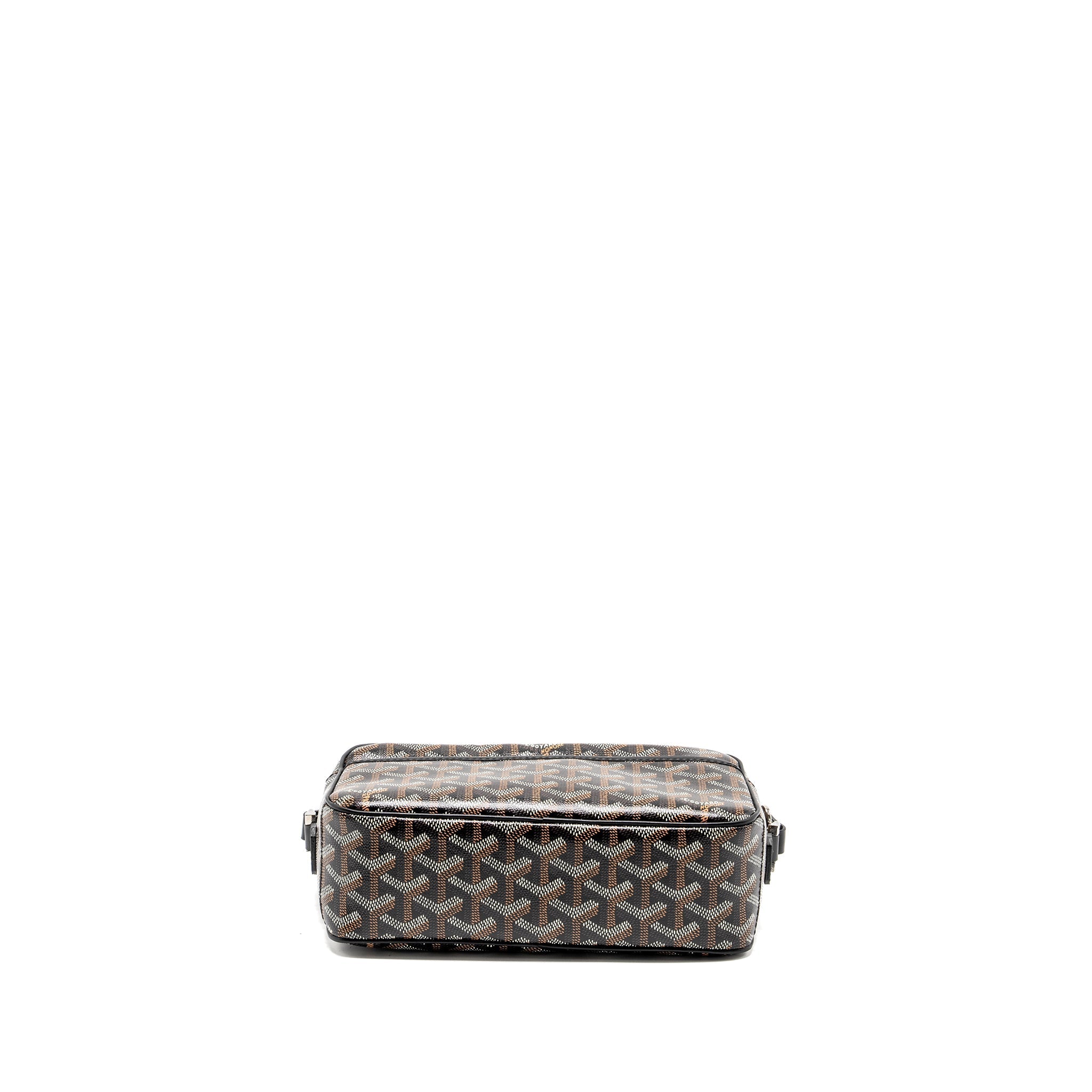 GOYARD CAP VERT PM CROSSBODY BAG GOYARDINE CANVAS/LEATHER BLACK SHW