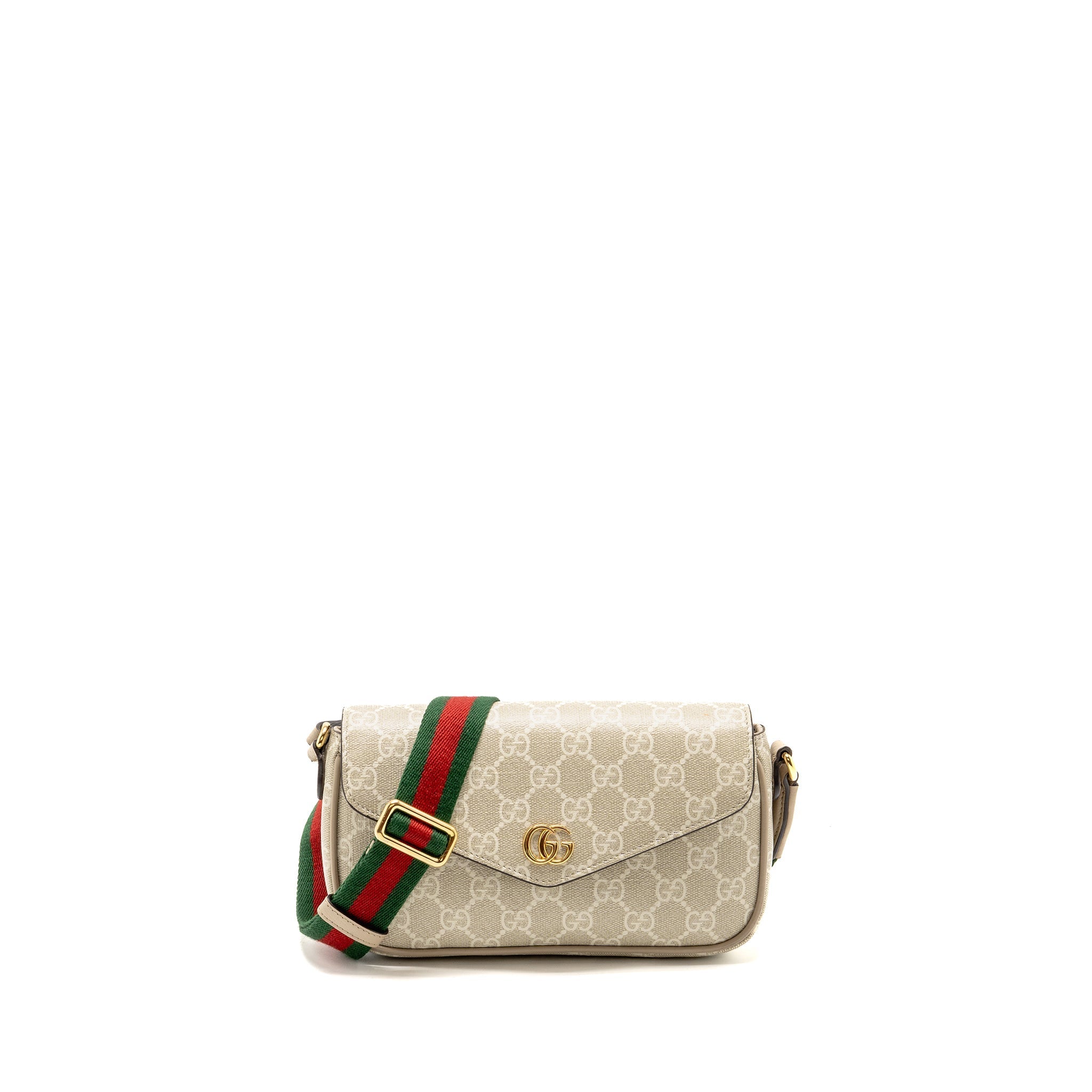 GUCCI OPHIDIA MINI BAG GG SUPREME CANVAS BEIGE/OATMEAL GHW