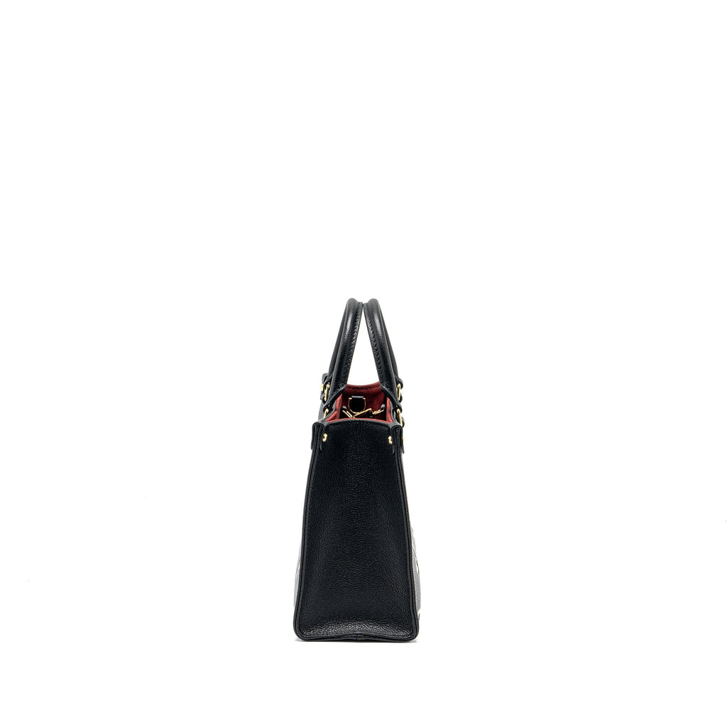 LOUIS VUITTON ONTHEGO PM BICOLOUR MONOGRAM EMPREINTE BLACK GHW