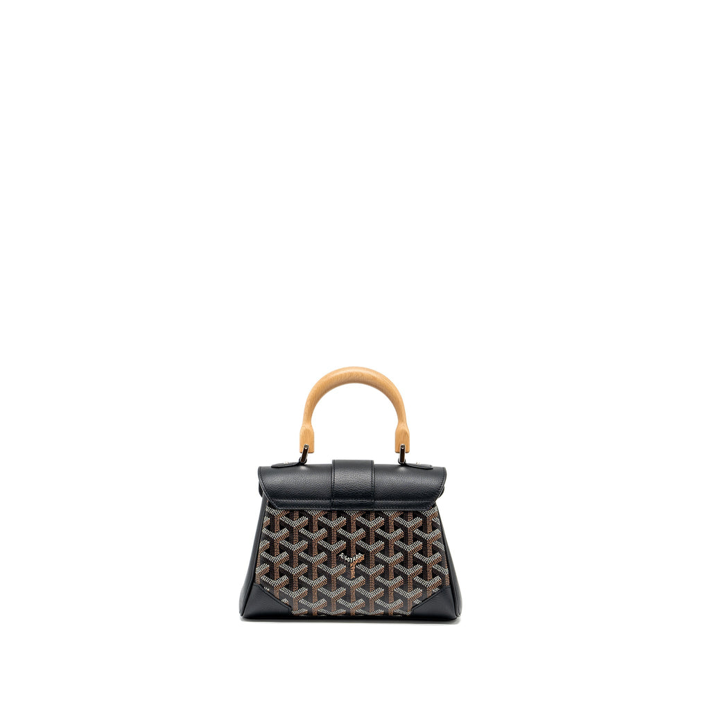 GOYARD SAIGON MINI GOYARDLINE CANVAS BLACK/MULTICOLOUR SHW