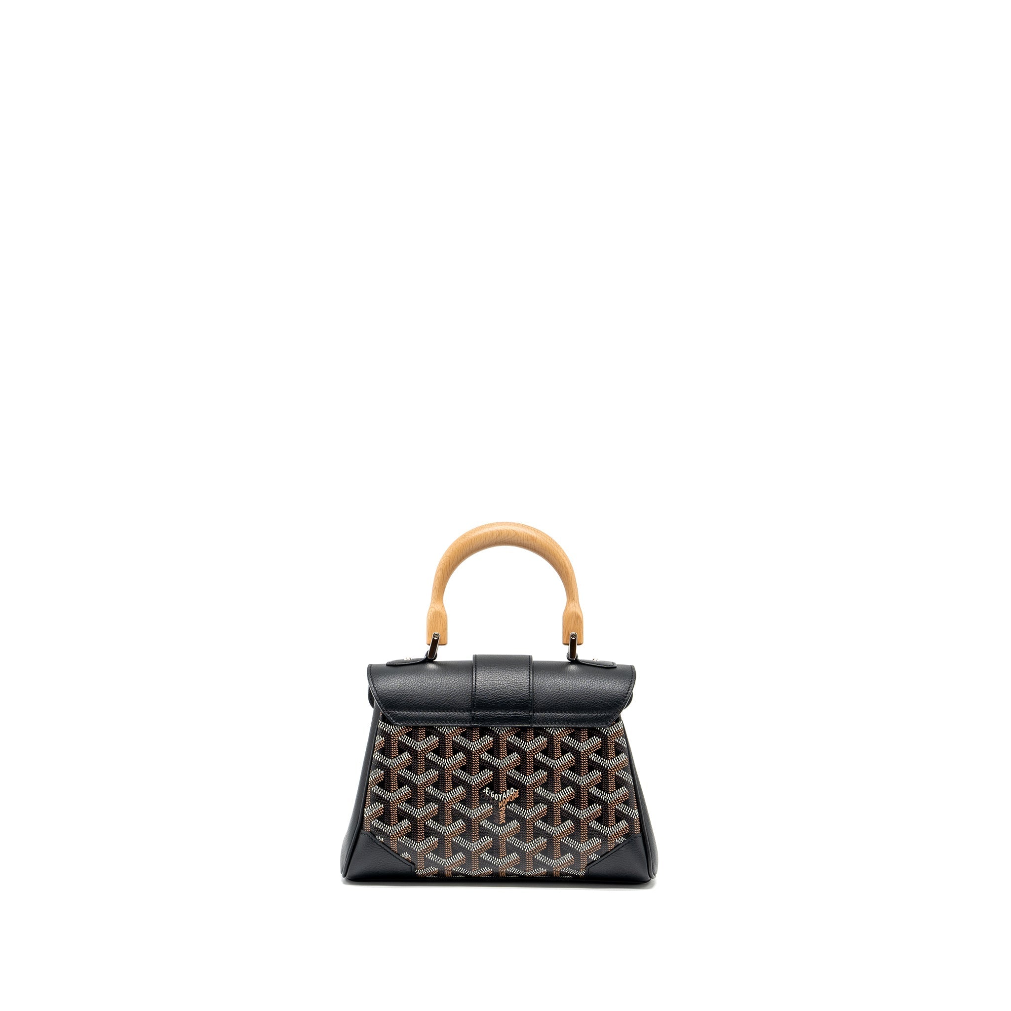 GOYARD SAIGON MINI GOYARDLINE CANVAS BLACK/MULTICOLOUR SHW