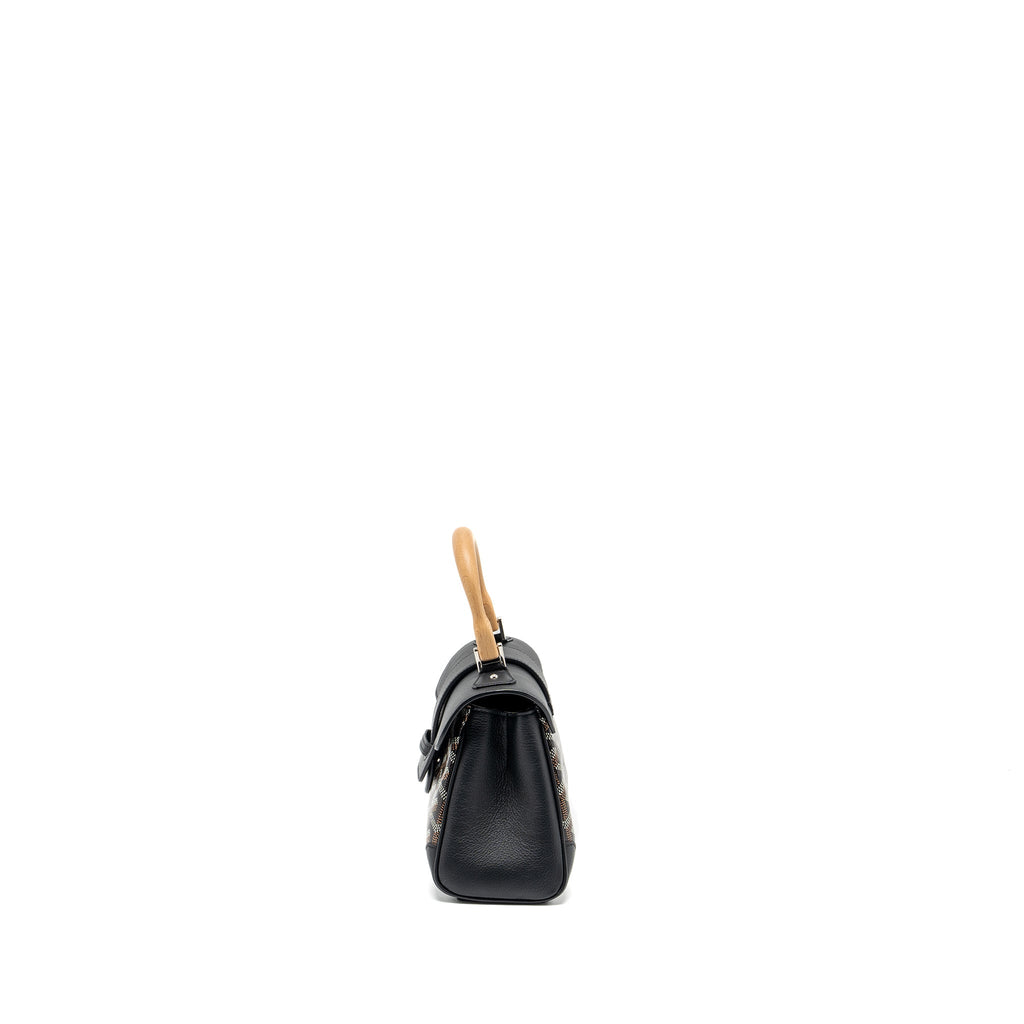 GOYARD SAIGON MINI GOYARDLINE CANVAS BLACK/MULTICOLOUR SHW