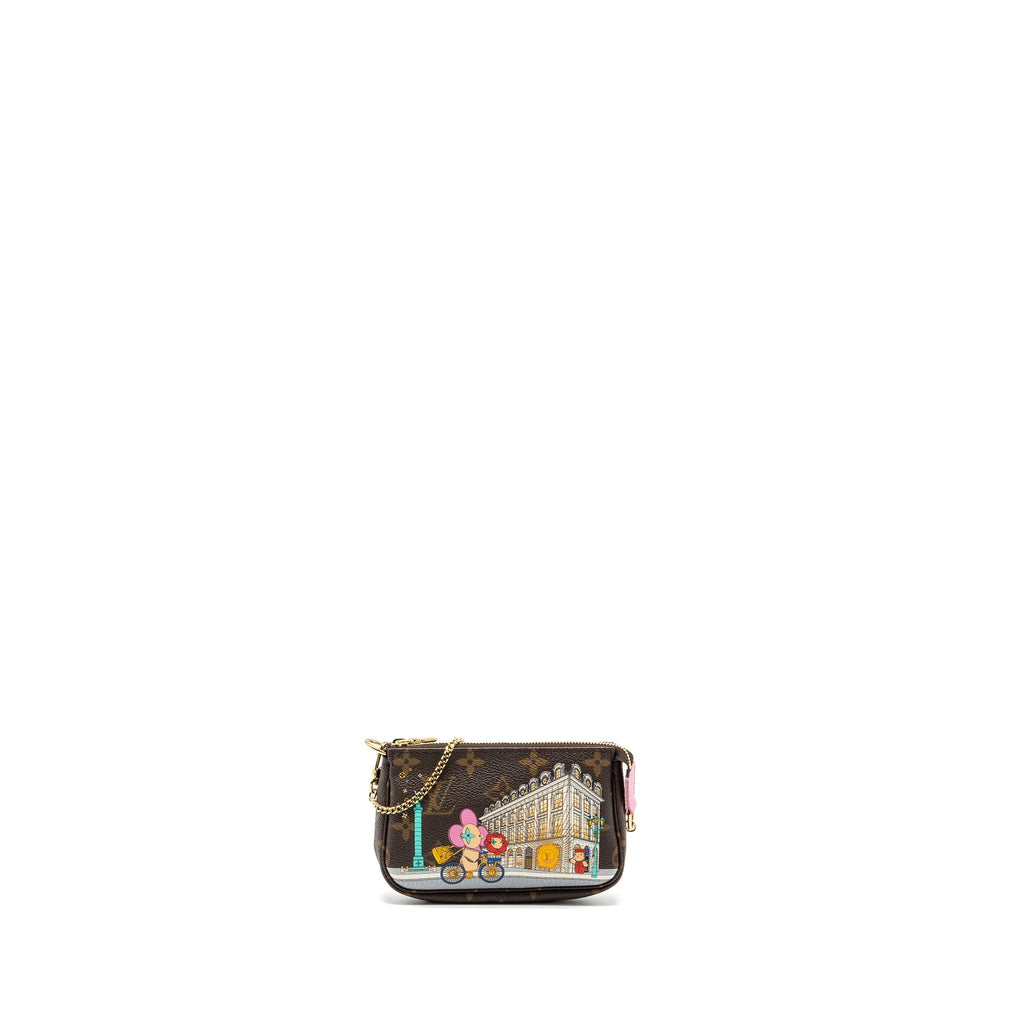 LOUIS VUITTON MINI POCHETTE HOLIDAY LIMITED PRINT MONOGRAM CANVAS GHW