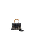 GOYARD SAIGON MINI GOYARDLINE CANVAS BLACK/MULTICOLOUR SHW