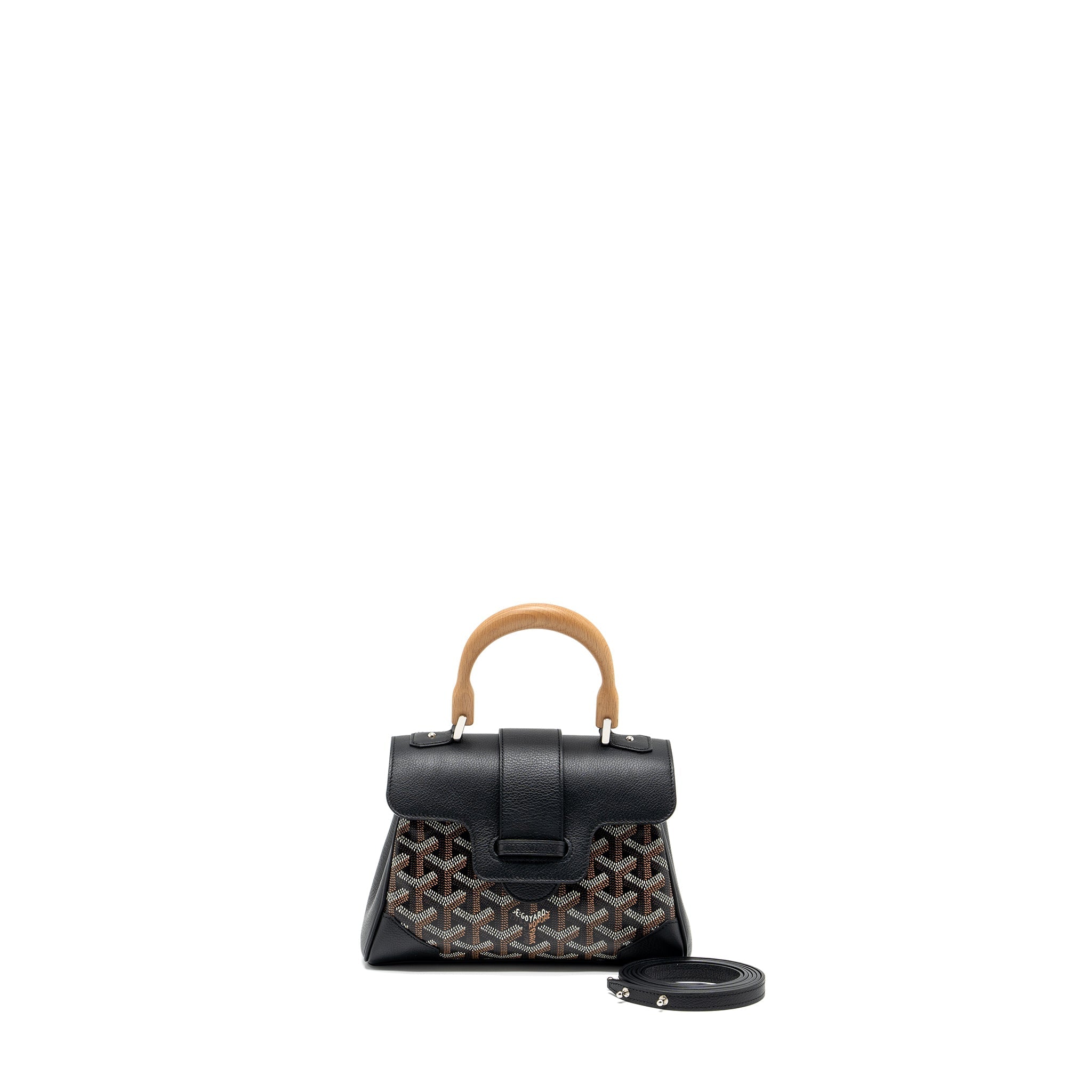GOYARD SAIGON MINI GOYARDLINE CANVAS BLACK/MULTICOLOUR SHW