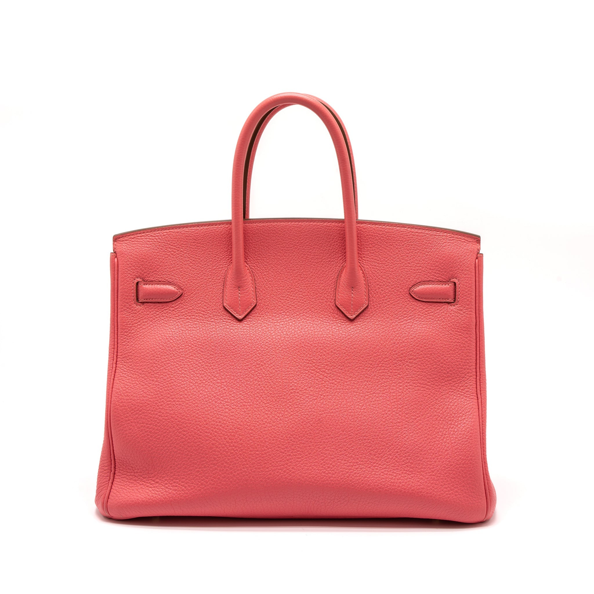 HERMES BIRKIN 35 TOGO ROSE LIPSTICK GHW
