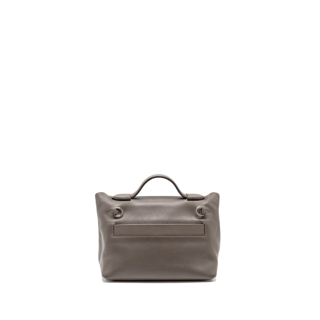 HERMES MINI 2424 24/24-21 BAG EVERCOLOR / SWIFT GRIS ETAIN SHW