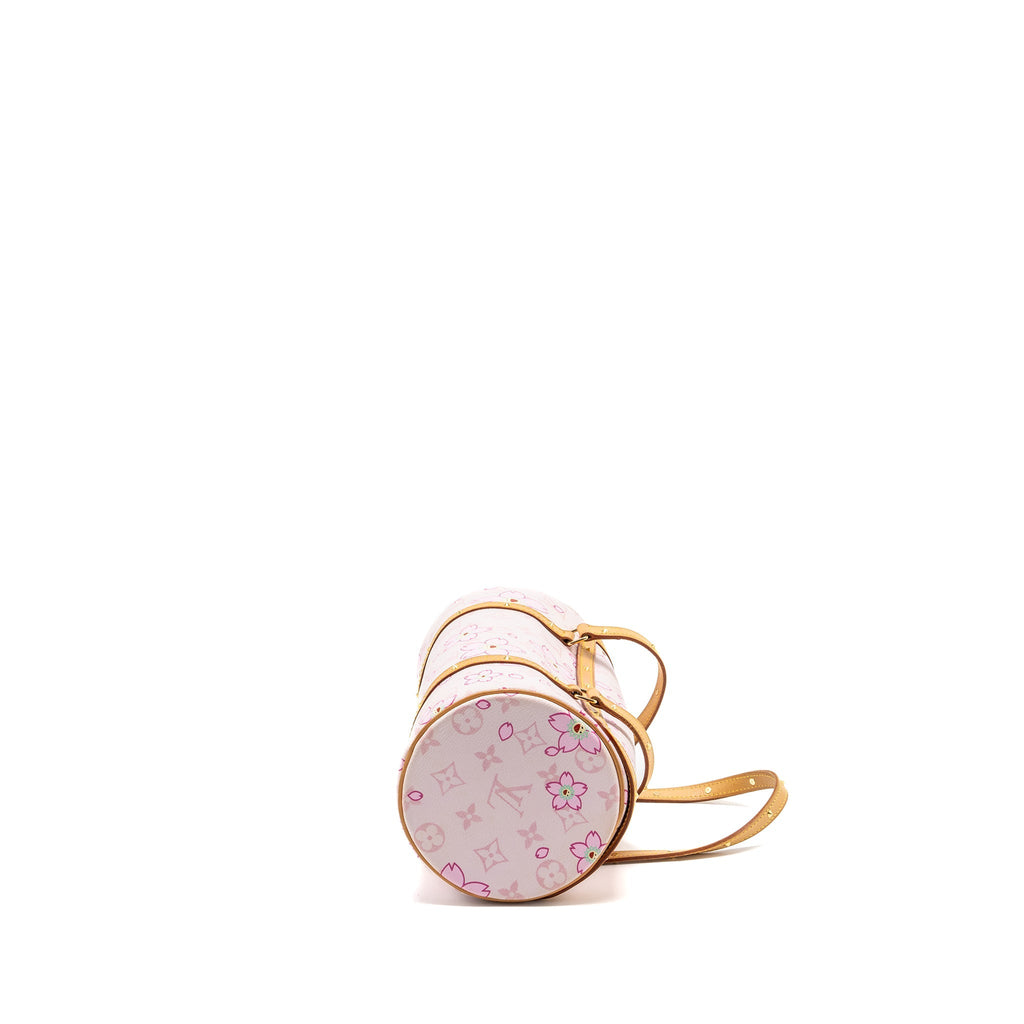 LOUIS VUITTON LIMITED EDITION CHERRY BLOSSOM PAPILLON BAG MONOGRAM CANVAS PINK GHW