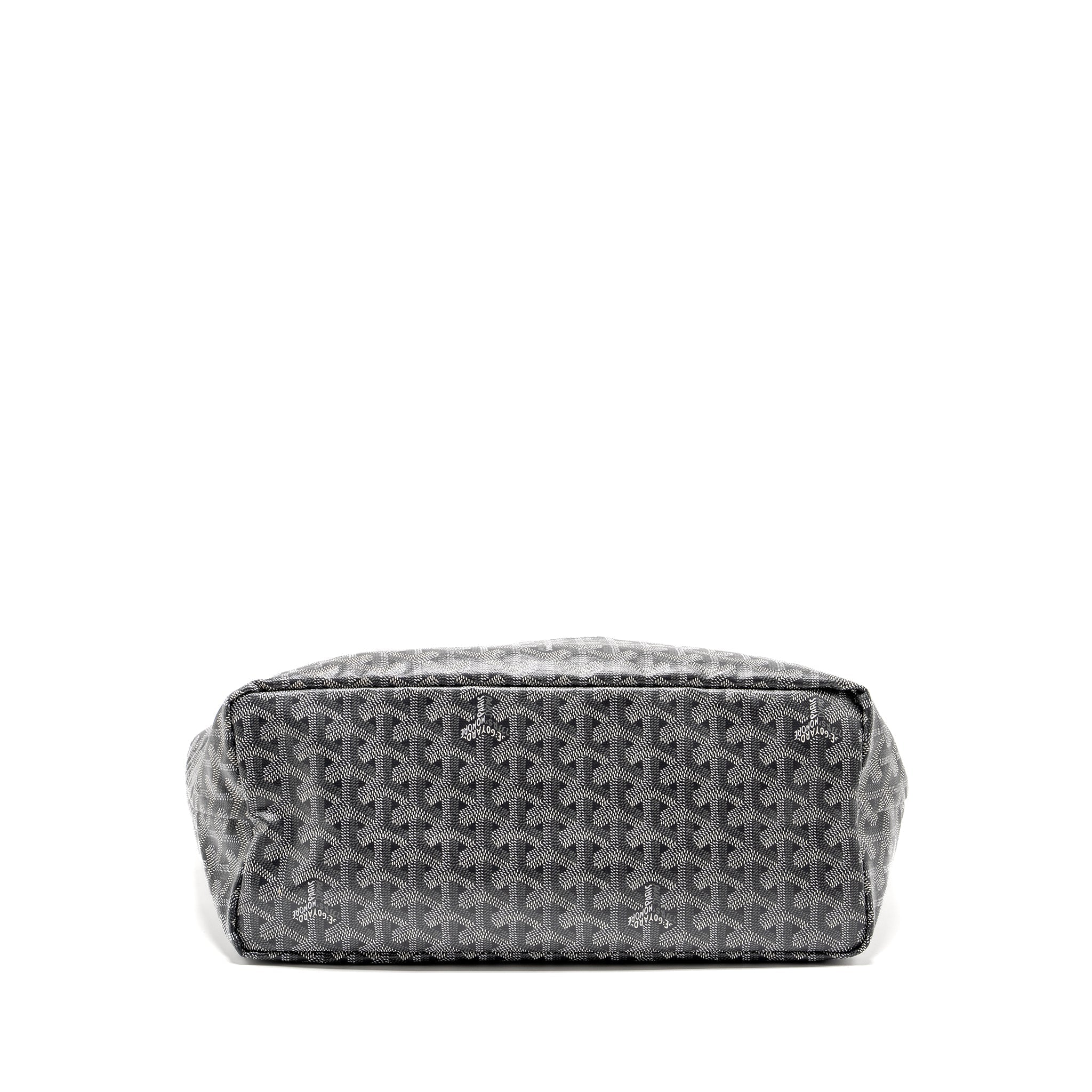 GOYARD SAINT LOUIS PM TOTE BAG GOYARDLINE CANVAS GREY SHW