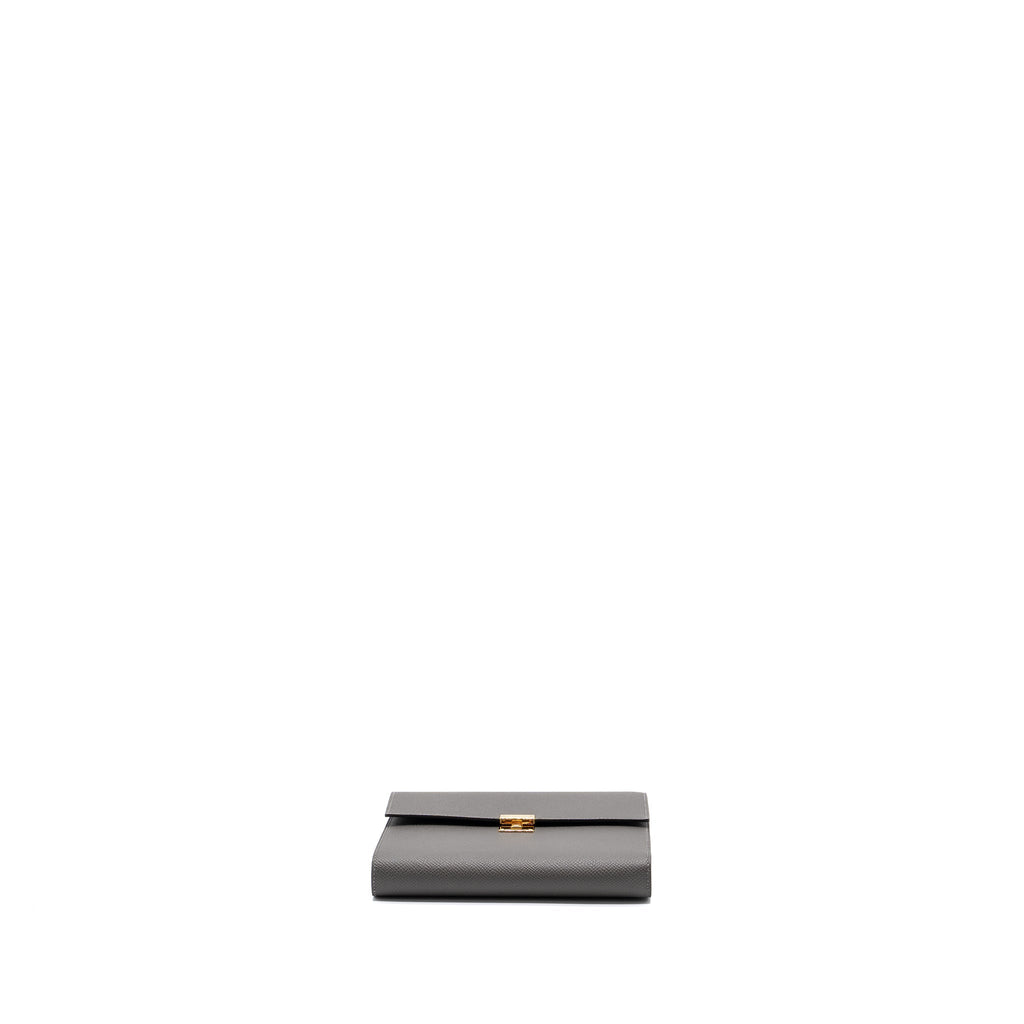 HERMES CLIC 16 WALLET EPSOM GRIS MEYER GHW